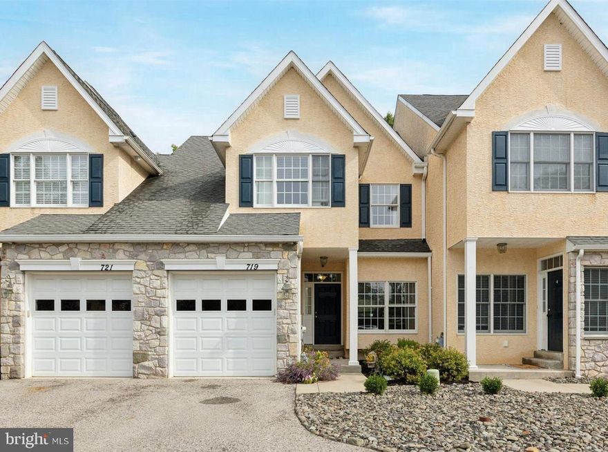 Discover this beautiful 3-bedroom, 3.5-bath townhome that perfectly blends style with everyday comfort. Ideally situated within walking distance of Merck and just minutes from major highways, public transportation, and the SEPTA rail line, this home is a commuter’s dream. Enjoy easy access to outdoor recreation, with Norwyn Pool and Upper Gwynedd Park nearby—featuring walking trails, a playground, and courts for basketball, tennis, and pickleball. Inside, the main level offers hardwood floors, a warm and inviting living room room with a cozy gas fireplace and access to the freshly sealed patio. The eat in kitchen has a built-in bench seat and newer appliances: Refrigerator (2020), Microwave (2020), Stove (2021), Dishwasher (2022), and Plumbing Fixtures (2021) . A  powder room, coat closet with custom closet system, and direct entry to the one-car garage complete the main floor. Upstairs, the hardwood floors continue. Step into the primary suite with a walk-in closet outfitted with a custom closet system and a fully remodeled (2020) en-suite bathroom with a tiled shower, soaking tub with tiled tub deck, vanity with quartz countertop, and all new plumbing fixtures. Two additional bedrooms offer generous space and closets have also been outfitted with custom closet designs as well. The hall full bathroom, tastefully updated in 2023, features a vanity with quartz countertop and all new plumbing fixtures. Laundry closet with newer Washer & Dryer (2025) are also conveniently located on this floor. Continue back downstairs to access the thoughtfully finished basement (2023) with vinyl flooring, custom built-in wet bar, a full bathroom with tiled shower, and plenty of space still for storage! If all this wasn't enough the hot water heater was replaced in 2022 and the brand new HVAC was installed in 2024. All that's left for you to do is move in!