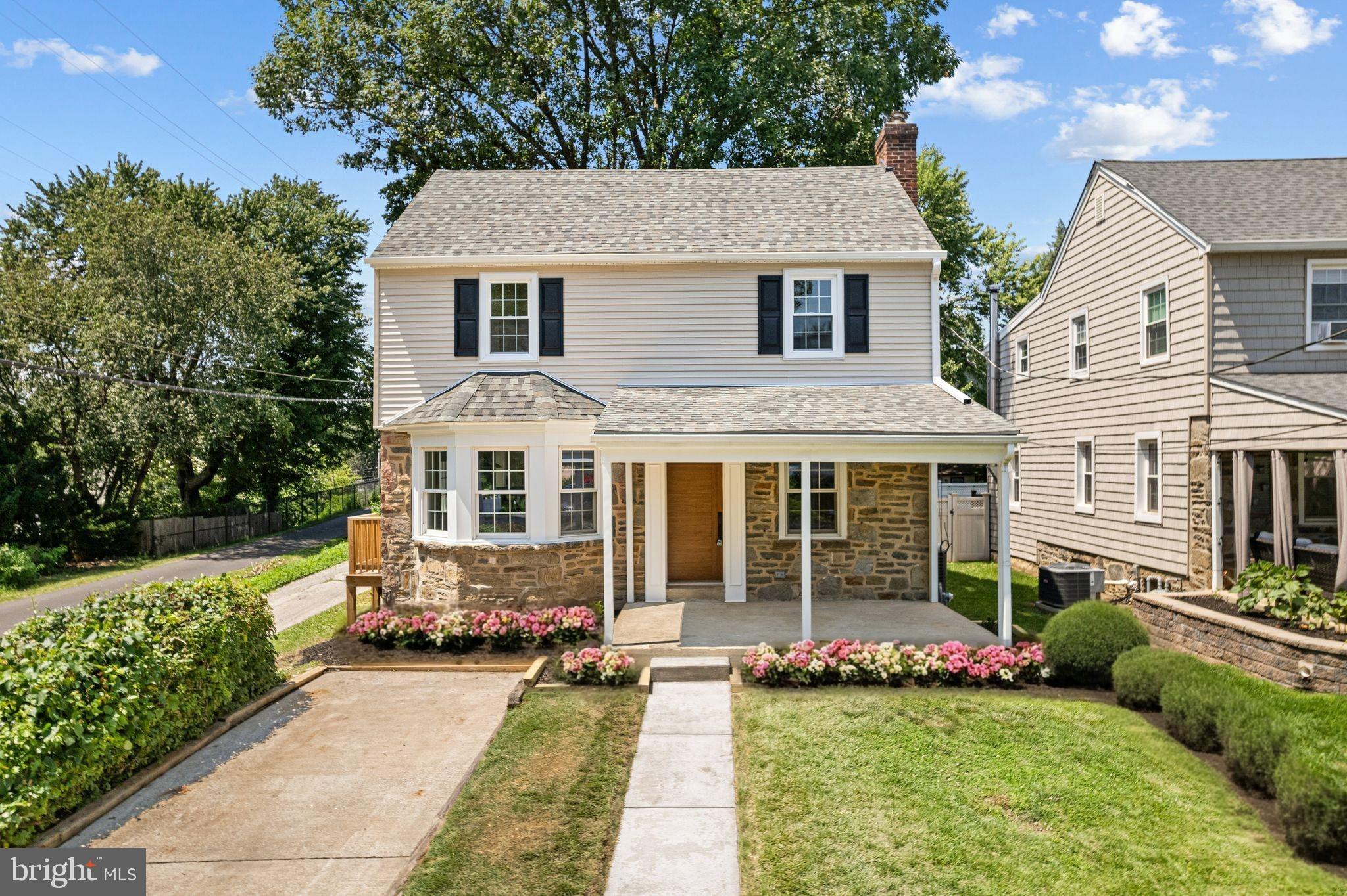 Welcome to 2025’s finest renovation in the heart of Havertown—a stunning 4-bedroom, 3-bathroom home that blends timeless character with high-end modern finishes on a quiet, tree-lined street adjacent to a scenic walking trail.
No detail was overlooked in this top-to-bottom renovation. Enjoy peace of mind with all-new systems and features, including brand-new HVAC, plumbing, electrical wiring and panel, hot water heater, windows (second floor), interior and exterior doors, and durable new wide plank hardwood flooring throughout.
The open first floor is perfect for entertaining, featuring a bright living room with a striking wood-burning fireplace, a dedicated dining area, and a showstopping kitchen. The kitchen boasts white Shaker-style cabinets, a waterfall quartz island, stainless steel appliances, a drawer microwave, a gas burner range, and designer lighting. Just off the kitchen, there's a side door that will lead you to your private rear deck and into the fully fenced backyard—ideal for gatherings or peaceful outdoor moments.
A spacious first-floor bedroom with a full bath and walk-in shower offers flexibility for guests or multi-generational living. Upstairs, you’ll find three generously sized bedrooms, including a luxurious primary suite with a spa-like en suite bath featuring a massive walk-in shower, freestanding soaking tub, and dual vanity. A second full hall bath featuring a tub shower combo completes the upper level.
The finished basement provides even more living space and the laundry area—perfect for a media room, playroom, home gym, or office. Additional amenities include a covered front porch, two-car driveway parking, and tasteful finishes that strike the perfect balance between classic charm and modern style.
Don’t miss this rare opportunity to own a fully rehabbed home in one of Havertown’s most desirable neighborhoods—close to parks, trails, schools, and all the charm this community has to offer!