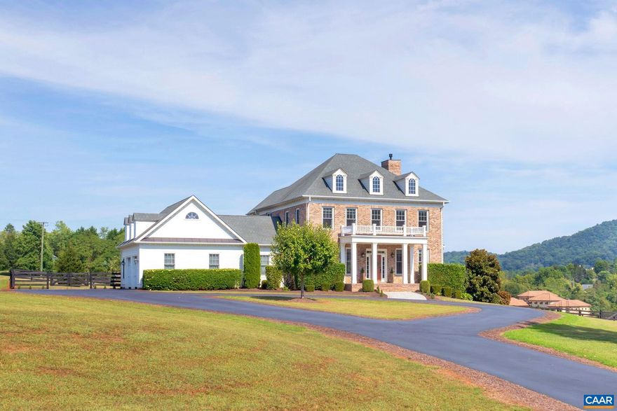 Truly Exceptional 5br/4.5ba Custom Home in Premium IVY Location w/ Views. Rarely do listings come avail. in coveted RAGGED MOUNTAIN FARM feat. FIBER INTERNET, Murray/W Albemarle schools & an easy 10-15 MINS to Charlottesville & the University. This Greek Revival inspired home is ideally sited on nearly 6 acres to showcase the picturesque setting. Built in 2015 by esteemed builder PEAK, the craftsmanship is evident throughout the 4,500+ sqft, inc. 10' ceilings, built-ins & handsome architectural/trim details. Thoughtfully designed floorplan feat. an exquisite chef's kitchen, impressive master suite, bright mudroom w/ built-in dog crate, over-sized laundry room, terrace level bar, whole-house generator & expansive pastoral & MOUNTAIN VIEWS from every window!,Glass Front Cabinets,Granite Counter,Painted Cabinets,White Cabinets,Fireplace in Great Room