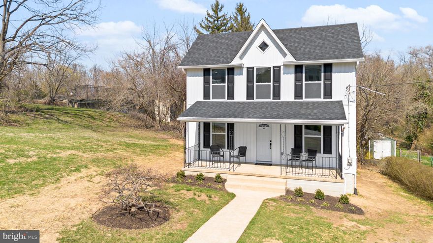 OPEN HOUSE SATURDAY 4/4 11AM-2PM 
Welcome to a rare opportunity in the heart of Mount Airy—where timeless charm meets completely rebuilt, modern living just steps from Main Street.
This stunning 3-bedroom, 2.5-bath home has been taken down to the studs and thoughtfully reimagined with no detail overlooked. Everything is brand new—from the roof, siding, windows, and doors to the plumbing, electrical, and high-efficiency Carrier HVAC system with all new ductwork. Fully spray-foam insulated and equipped with a whole-home sprinkler system, this home offers exceptional energy efficiency, comfort, and peace of mind.
Step inside to a bright, open-concept main level featuring commercial-grade luxury vinyl plank flooring, elegant 42-inch cabinetry with crown molding, quartz countertops, and a high-end tile backsplash. The kitchen is beautifully finished with brand-new stainless steel appliances and flows seamlessly into the living and dining areas—perfect for everyday living and entertaining.
The first-floor primary suite is a true retreat, offering convenience and privacy with a spa-like en suite bathroom featuring a fully tiled shower to the ceiling. Upstairs, you’ll find two additional bedrooms connected by a Jack-and-Jill bath, complete with a tub and tile surround to the ceiling, along with comfortable carpeting throughout the upper level and stairs.
Beyond the main living space, this home continues to impress with a conditioned unfinished basement and attic—ideal for storage while maintaining energy efficiency year-round.
Situated on a flat, usable half-acre lot, the outdoor space is just as inviting. Enjoy relaxing or entertaining on the brand-new Trex deck with low-maintenance PVC railing, surrounded by fresh landscaping. A newly rebuilt shed with a concrete slab adds extra functionality, and  brand new asphalt (not featured in pictures) off-street parking for two vehicles provides everyday convenience.
All of this, just a short walk to the shops, dining, and charm of Main Street—offering the perfect blend of small-town living and modern comfort. 
Completely rebuilt. Thoughtfully designed. Perfectly located. This is the one you’ve been waiting for.

All construction was done by licensed and local professionals. All proper permits and inspections were coordinated with Carroll County and Town of Mount Airy. All construction was done the last six months.