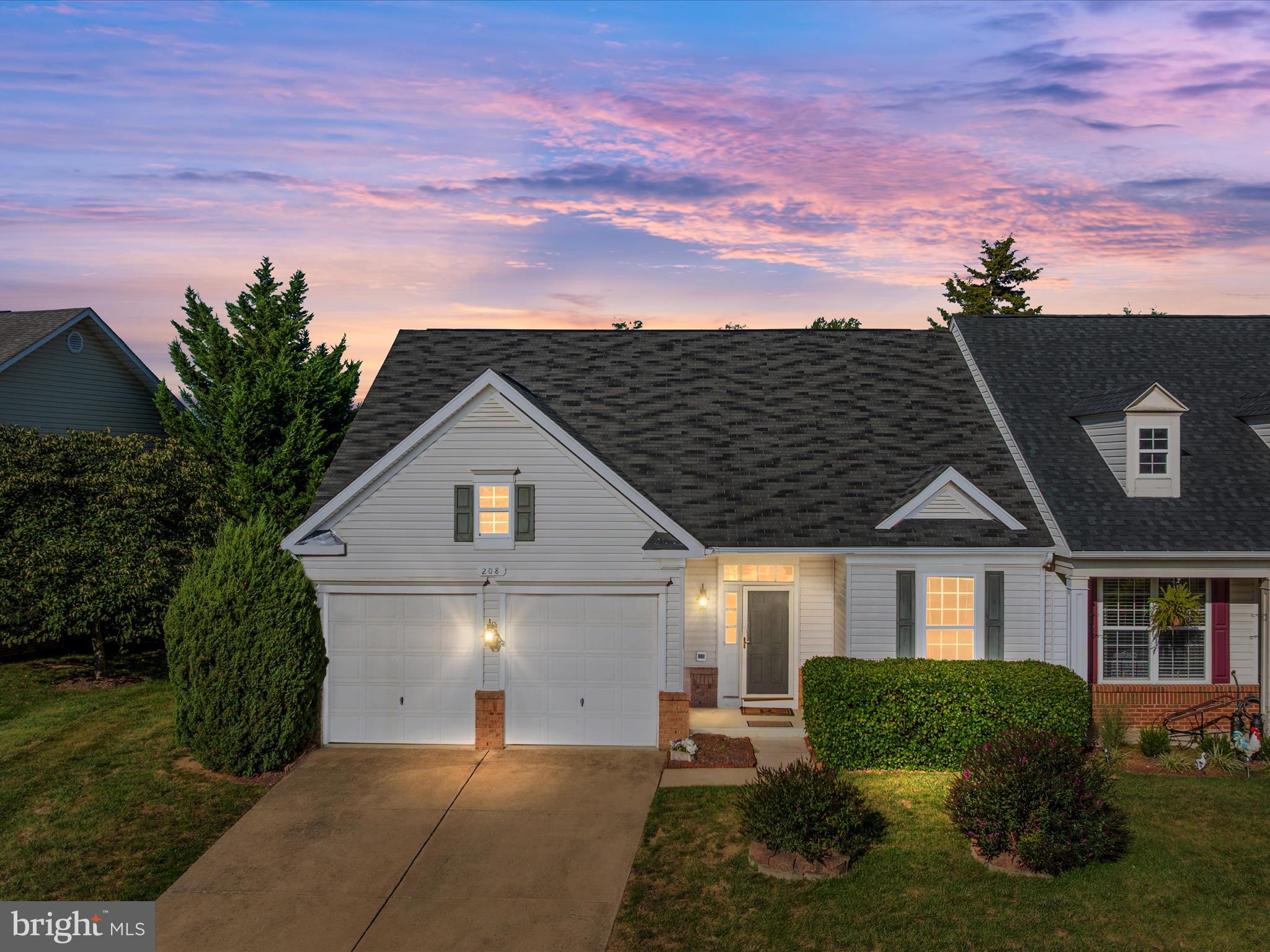 Charming One-Level Living!
Enjoy comfort and convenience in this beautifully designed 2-bedroom, 2-bath home offering over 1,400 square feet of thoughtfully planned living space. The spacious primary suite features a large walk-in shower, double vanities, and an oversized closet. The open-concept design provides a large family room with a cozy gas fireplace and direct access to the well-appointed kitchen—complete with countertop seating and a dining area that opens to the stamped concrete patio with a retractable awning, perfect for relaxing or entertaining outdoors. This home combines easy, single-level living with style and functionality throughout! Less than 5 minutes to shopping, Sherando Park, restaurants.  Schedule your showing today!