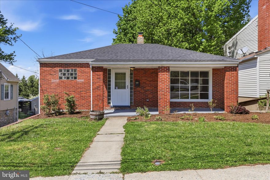 Photos will be posted before showings start.    Charming start or great for downsizing too!   Detached all brick home with deck.   Long flat yard is fenced!  Freshly painted, walk-out basement offers opportunity for expansion.   Heat pump provides central air and heat.  LVP planking installed over original wood floors.  Owners replaced the kitchen cabinetry and appliances during their possession.  Roof replaced in December 2023.  Fencing installed 2016.    Hard to find detached homes in this price range, especially in the desirable town of Boonsboro.