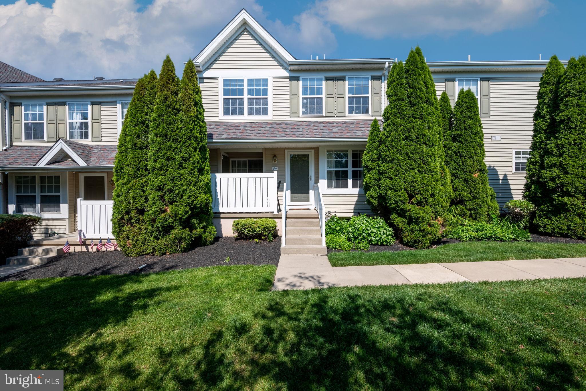 Carefree living inside and out! This beautiful 2 bedroom 2.5 bath condo in Byers Station is ready for you to move right in. This home has quality finishings and is tastefully painted throughout. Upon entering, you will be greeted by gleaming hardwood flooring in the open living/family room and formal dining room; with the kitchen having light tiling. Recessed lighting further brightens the space. Upstairs you will find two spacious bedrooms. The main bedroom features a large walk in closet, and full bath. On this level there is another full bath and a laundry room. You could spend your evenings relaxing on your private front porch. Or, you could spend your time enjoying this community that has it all; featuring 2 pools, 2 clubhouses, 2 gyms, tennis courts, a volleyball court, 2 basketball courts, tot lots, and walking trails. You will have time to enjoy them all, because you won't need to be bothered with outside chores! Please note there are two reserved parking spaces for this unit (noted as 14-2). There is also overflow spaces available for guests.
This stunning home is conveniently located close to the PA Turnpike, Route 202, Exton train station, Marsh Creek and is within the desirable Downingtown Area School District.