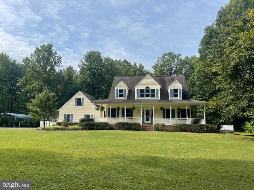 All of the beauty of country living with a convenient central location between Richmond,  Charlottesville & Fredericksburg with no HOA!
Serendipity Farm is a gated, Custom Built 5 bedroom (on a 3 bedroom septic)  3 full, 1 half  bathroom home with over 4100 square feel of finished living space.  The outdoors consists of over 2000 square feet of porches, decks with low voltage lighting on some of the decking, and patios, as well as a  33ft round pool, 30 x12 pole barn with electric, 2 sheds with electric, metal shed, and a small playground area on almost 10 acres in Louisa County. This home boasts a large main level primary with sitting room overlooking the pool. The formal dining with chair railing & crown molding is right off the kitchen featuring custom cabinets, crown molding, breakfast bar, & stainless steel appliances. Off of the eat it kitchen is the screened in porch with ceiling fans and garden lights. The main level living room with cathedral ceilings, custom built in shelving, and brick gas fireplace . Upstairs has 3 bedrooms and a full bath. The finished basement has 1 bedroom , Office, Living room with a stone clad wood stove, exercise room, and a full bath. The expansive 500 sq ft  great room is perfect for entertaining with 10 ft ceilings, 4 ceiling fans, and  separate heat pump to ensure comfort at all times. Enjoy movie night with the 75" LG tv with built in 8 speaker JBL surround sound with subwoofer. Some added features include ADT security system with 8 cameras visible on 2 tv's and dvr. Around 2 acres of invisible fence with 3 collars, Electric gate with Keypad, 7 remotes, and auto exit. 16 foot Sunsetter awning with remote. Sellers offering up tp $1,500.00 for home warranty of buyers choice! 

(OWNER AGENT)