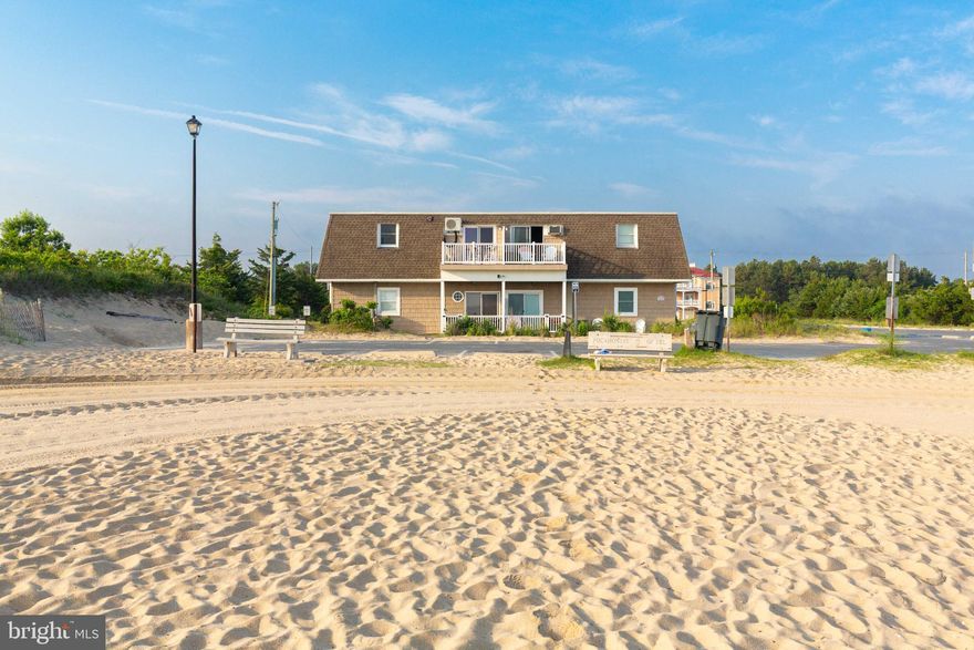 Discover an exceptional investment opportunity in the coveted Bay View Apartments, nestled in the heart of Lewes Beach. This stunning penthouse unit boasts breathtaking bay views and a prime waterfront location, just 100 feet from the Delaware Bay. With a major renovation completed in 2025, this property promises modern elegance and enhanced value. Inside, enjoy an open floor plan that seamlessly connects the kitchen, dining, and living areas, perfect for entertaining. The upgraded countertops and eat-in kitchen create a welcoming atmosphere. Two spacious bedrooms, including one with bayfront views, ensure comfort and tranquility. Exterior features include reserved parking and beautifully maintained common grounds. The property is equipped with essential appliances, including a washer/dryer, and offers security with exterior cameras. With its desirable location and potential for rental income, this property is a smart choice for investors seeking both immediate enjoyment and long-term returns. Walk or bike to downtown Lewes. Enjoy all that the local area has to offer. From casual and fine dining, antiquing, shopping or enjoy nature and the state park. Bike trails to Rehoboth Beach and beyond.  The Cape May/Lewes Ferry is just a short stroll or drive away.  Don't miss out on this rare gem!