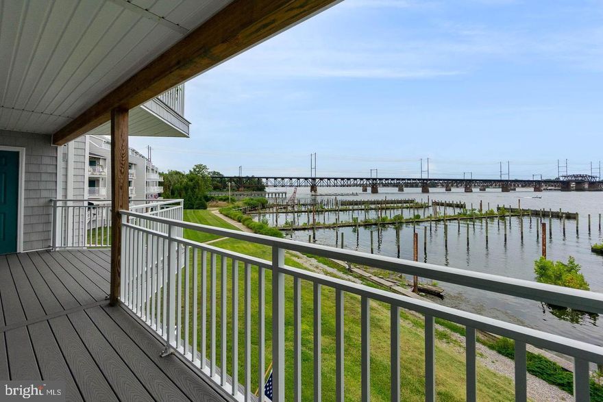 Newly built Waterfront Condo with spectacular views of where the Susquehanna River meets the Chesapeake Bay. Newest building in the community. Gourmet kitchen includes granite countertops, 42 inch cabinets, stainless steel appliances, and breakfast bar. The family room features a gas fireplace and sliders leading to the rear covered private patio with stunning unobstructed water views of the Susquehanna Flats and Havre de Grace. The master bedroom also features sliders to the covered patio, with more unobstructed water views, and a large walk-in closet. Conveniently located in the town of Perryville, just minutes from the MARC train, Harford County, I-95, and rte 40. Walking distance to 5th Company Brewery as well as walking path. Boat ramp is $10. Boat slips are available for seasonal rental. Annual pool passes are also available. Waterfront luxury living at it's best!