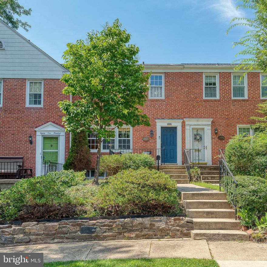 *******OPEN HOUSE CANCELED******* Tucked away on a quiet cul-de-sac in historic Loch Raven Village, this all-brick Georgian style townhome offers modern updates, flexible living space, and a highly convenient location. Step inside to discover beautiful original hardwood floors that flow seamlessly throughout the main and upper levels, and abundant natural light fills every room. The updated kitchen features a breakfast bar, gas range, and generous cabinet space, opening directly into the dining area for easy entertaining. Upstairs you'll find three spacious bedrooms with ample closet space, including a large primary suite. The updated primary bath features timeless black and white tile and a walk-in shower for easy access, and a stylish modern touch. The finished basement provides versatile living space and with a bonus work area under the stairs, a half bath, and a large laundry/utility room with luxury vinyl plank flooring, utility sink, and extra storage. Enjoy the outdoors with a private fenced in back yard featuring a stone patio and lush landscaping, plus a large front porch offering even more space to relax and unwind. The AC compressor was replaced in 2022, offering peace of mind for hot summer days. Community amenities include playgrounds, tennis and pickleball courts, basketball courts, baseball fields, and plenty of open green space, all just minutes from downtown Towson, Loch Raven Reservoir, major hospitals, universities and easy access to 695. Your next chapter starts here, don't miss it!