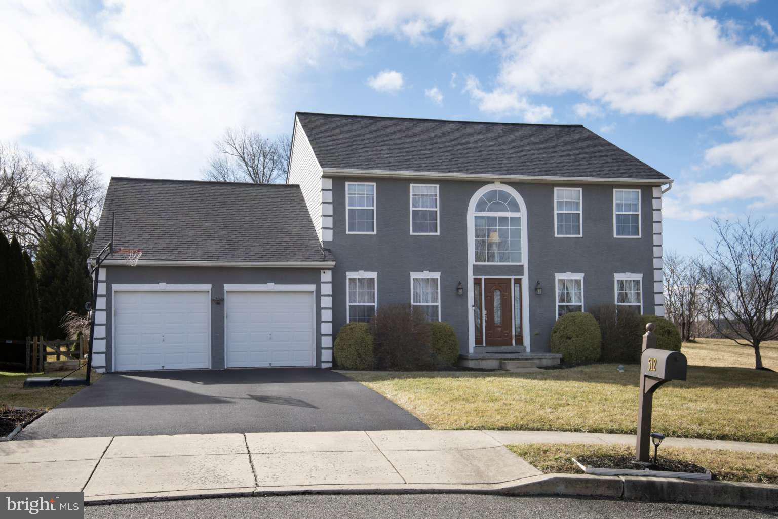 *Please submit Best and Final Offers by 5pm Wednesday, 2/23* This beautiful center hall colonial is in pristine condition, set on an amazing lot surrounded by open park space at the end of an oversized cul-de-sac. Beautiful scenic views and still within a 15 minute walk to downtown Phoenixville and all it has to offer! A welcoming two-story foyer with gorgeous NEW hickory hardwood floors, invites you into the spacious formal living /currently home office space and dining rooms, both with elegant mill work. The spacious Eat-in kitchen offers a generous center island and upgraded cabinets with high end stone counters and backsplash, ample storage space, newer stainless steel appliances, pantry, and stunning bay window decorated with custom plantation shutters. The adjoining family room boasts a cozy gas fireplace surrounded by beautiful upgraded half windows, bay window with custom plantation shutters, and an exit to the NEW composite oversized deck with Sun Setter awning and large concrete patio that is just perfect for grilling, socializing and enjoying the amazing sunsets with an unobstructed view. Upstairs you’ll find a luxurious primary suite also with NEW hickory hardwood flooring and bonus sitting room, adorned with cathedral ceilings, an enormous walk-in closet, and updated primary bath that includes a soaking tub, stall shower and dual vanity with upgraded cabinets. Three more nicely sized bedrooms with NEW plush, stain resistant carpet and a lovely shared hall bath complete the upper level. A fabulous fully finished basement featuring a 5th BR and full bath is included in the total square footage. This home has been extensively updated by the current owner, including: Fully fenced backyard, NEW Roof (2020), NEW Hickory Hardwood Flooring and NEW Carpet (3 bedrooms and center hall stairs, 2020), NEW Composite Deck (2019), poured Concrete Patio (2018), NEW Hot Water Heater (2018), Updated lighting in Kitchen, Bathrooms and Dining Room, New Ceiling fans in 5 rooms, Crown Molding in Family Room and Master Suite, NEW Ducane Gas Furnace and AC Unit (2022), Built-in Cabinetry and Barn Door access extra room in basement, fully painted throughout, and a NEW 10’x 14’ Garden SHED (2018). Home Inspection has been completed in February 2022 and is available for review. Amazing location with NO HOA, close proximity to parks, new Community Recreation Center, Phoenixville’s trendy main street with fabulous restaurants and shops, and easy access to major highways for easy commuting. Come see for yourself!