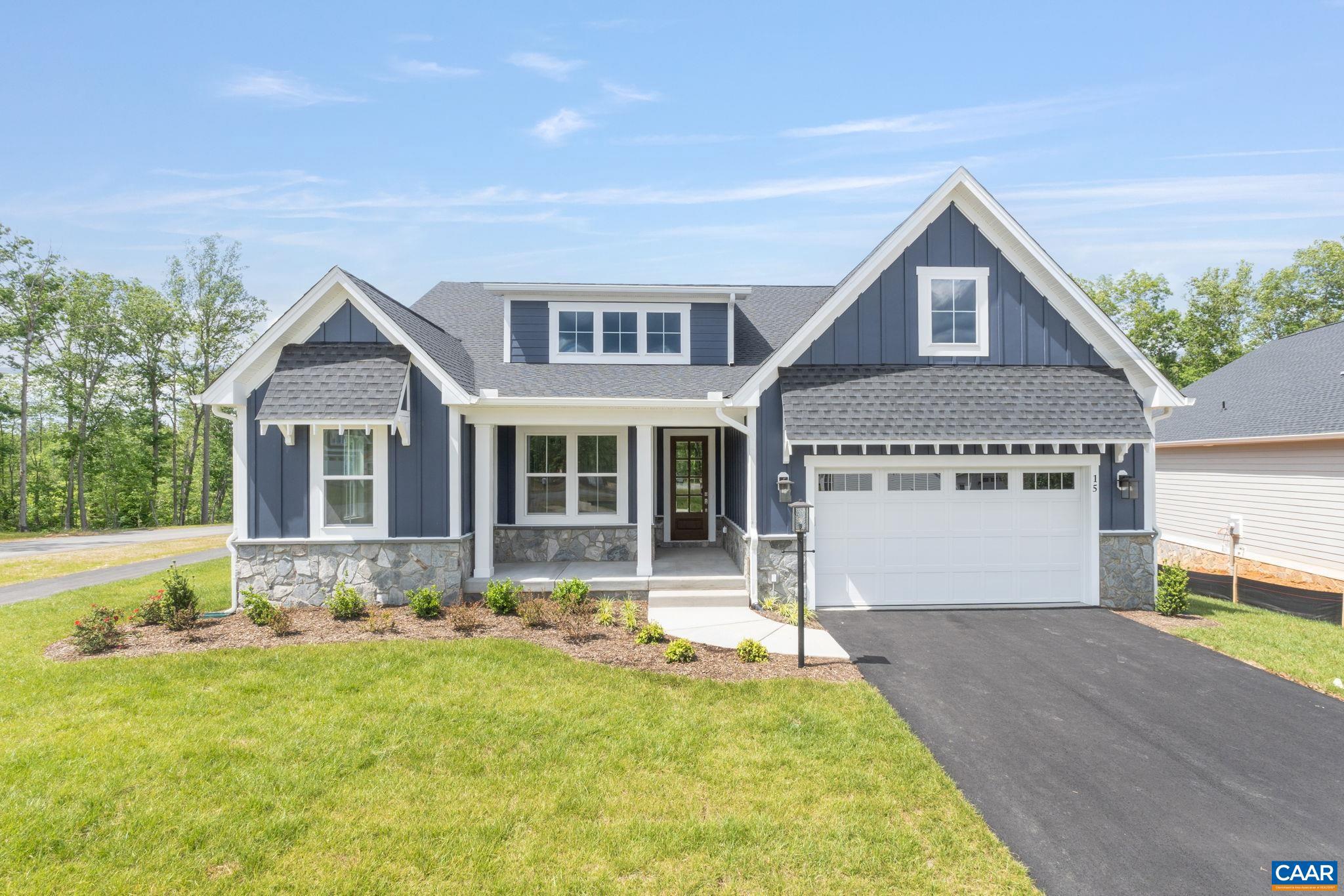Ready Late Fall 2025! The Hickory floor plan offers a well-balanced layout with the ease of main-level living and the bonus of extra finished space below?all set on a quiet cul-de-sac homesite that backs to the golf course in Spring Creek. On the main level, the open-concept kitchen, dining, and family areas flow together for comfortable everyday living. The spacious primary suite is also on this level, complete with a private bath. Two additional bedrooms, a full bath, pocket office and guest half bathroom round out the main level. Downstairs, the finished walkout basement expands your options with a large rec room, an extra bedroom and full bath?ideal for guests or hobbies?plus unfinished space for storage. Outdoor spaces include a screened porch and grilling deck with stairs leading to the yard. Photos are of a previously constructed home and may show upgraded or optional features.,Fireplace in Family Room