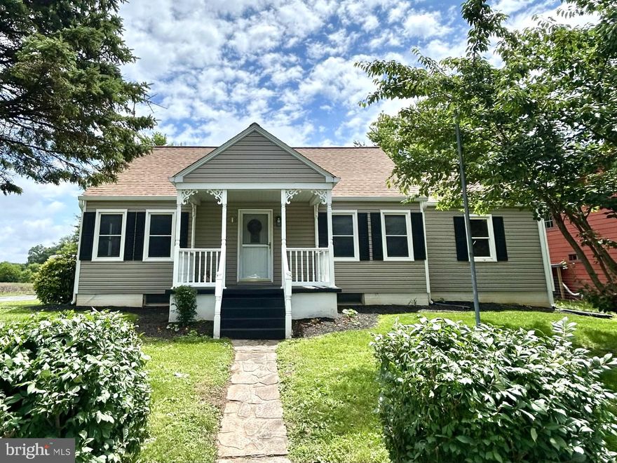 Charming Remodeled Cape Cod in a Quiet Rural Setting! This beautifully updated 4-bedroom home is packed with modern upgrades and ready for its new owners. Featuring 2 main-level bedrooms (one is a pass-through) and 2 spacious upper-level bedrooms with brand new carpet, this home has room for everyone. Step inside to fully appreciate the fresh neutral paint throughout and refinished hardwood floors. The new country kitchen boasts stainless steel appliances, a tile backsplash, and a large farmhouse sink. Beautiful fully remodeled full bath with stylish granite vanity, tile accents, and thoughtful design.  Embrace the added living space in the cozy sunroom and newly expanded mudroom with laundry hookup. Outdoor living is easy with a covered front porch and rear patios—perfect for entertaining or relaxing. Enjoy the peace of mind that comes with all the recent improvements including: new roof (2021), new boiler & hot water heater, electrical panel, vinyl replacement windows, entry door, LVP flooring, paved driveway, water treatment system, light fixtures, drywall, and more! Don’t miss out!!