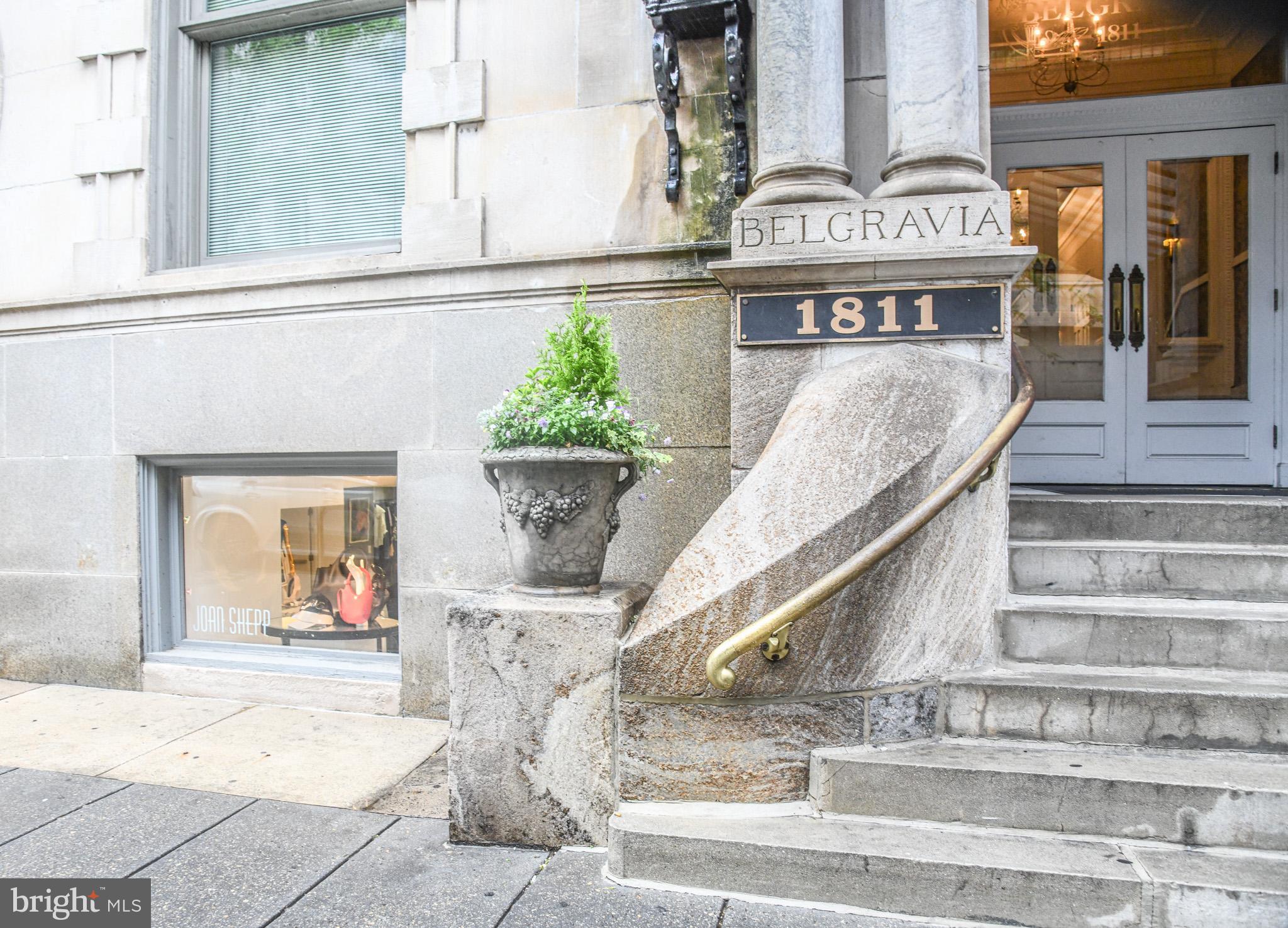 Welcome to the Belgravia, a historic landmark building located in the heart of Rittenhouse Square! This condo features hardwood flooring, large windows that fill the area with natural light, a kitchen with granite countertops and stainless-steel appliances, and a spacious bathroom that includes a washer & dryer. A concierge and fitness center are conveniently included for all residents. Restaurants, shopping, and much more are all within walking distance from this building!