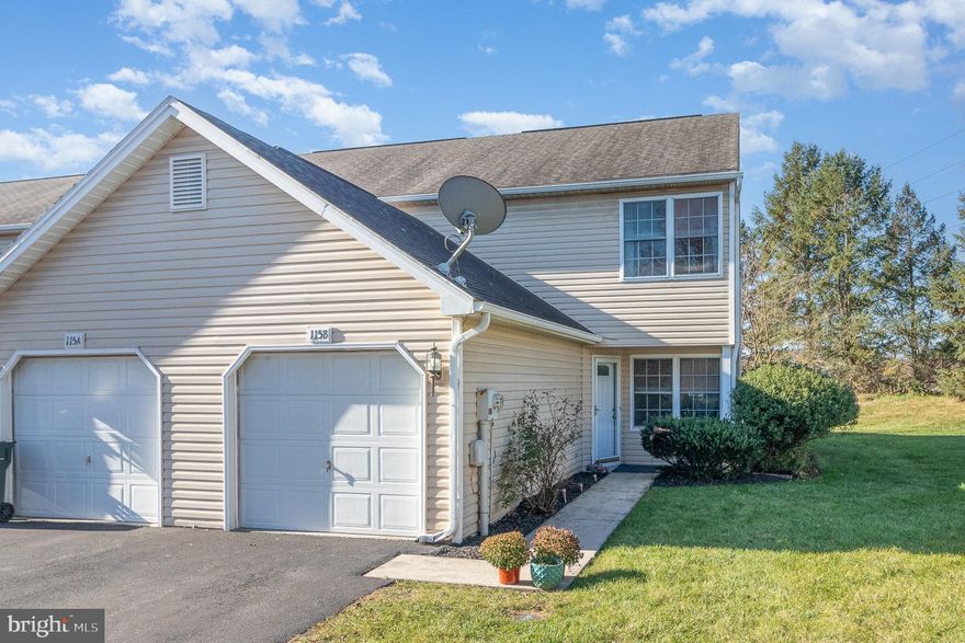 Exceptional Middleton Estates townhome with upgrades galore! Beautiful corner lot townhome with Freshly painted walls, ceilings, trim and doors. Newer Flooring. New modern powder room vanity, towel accessories and toilet. Open concept floor plan that leads to private large back yard and  patio backing to mature trees. Roomy primary bedroom with ensuite bath. Two more cozy bedrooms with ample closet space. Full hallway bath with vanity sink, . Convenient second floor laundry. Energy efficient gas hot water heater. One car garage with overhead pull-down steps with additional attic storage. Low HOA fees. Low maintenance living. This home is light and bright and has been completely refreshed for the new owner!