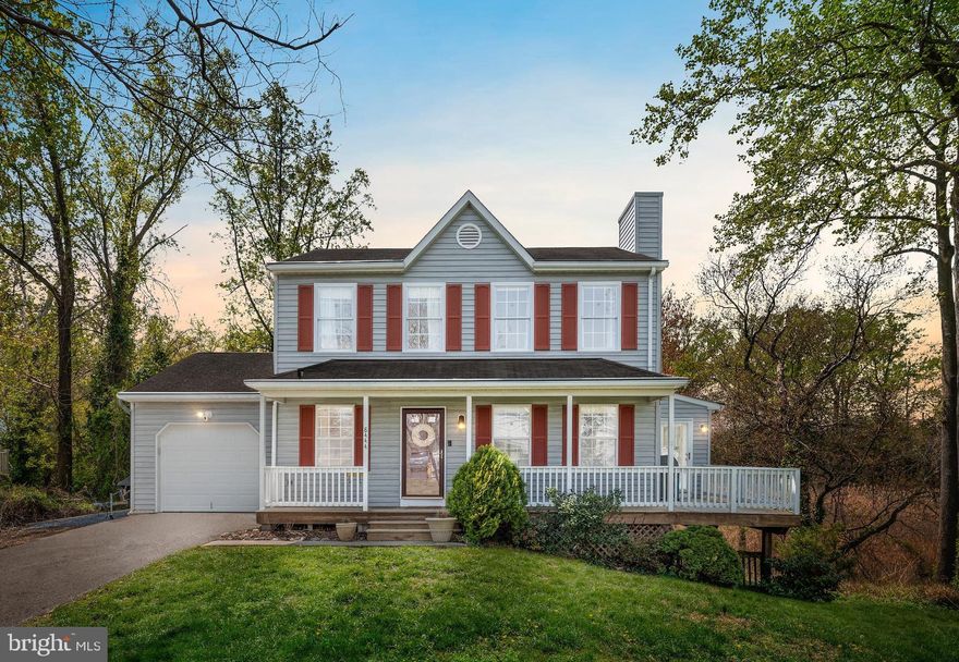 Amazing views of Stoney Creek on this non-riparian waterfront!  This 3 bedroom 2 full and 1 half bath colonial shows like a model.  Sweeping views with great outdoor entertaining space. Open concept living, updated kitchen and baths.  1 car garage off kitchen.  Wrap around front porch deck and wrap around sun room all with stunning views.  Walk out basement with built ins. Grab your kayak or SUP and paddle.  Unbelievable sunsets.  Walk from the property to the beach and community water access just steps away or short drive to neighborhood pier.  Brand new energy efficient HVAC system and new (2018) water heater! Close to shops, dining and easy commuter access.  See the tour! https://my.matterport.com/show/?m=5tG6BeUjspe&brand=0