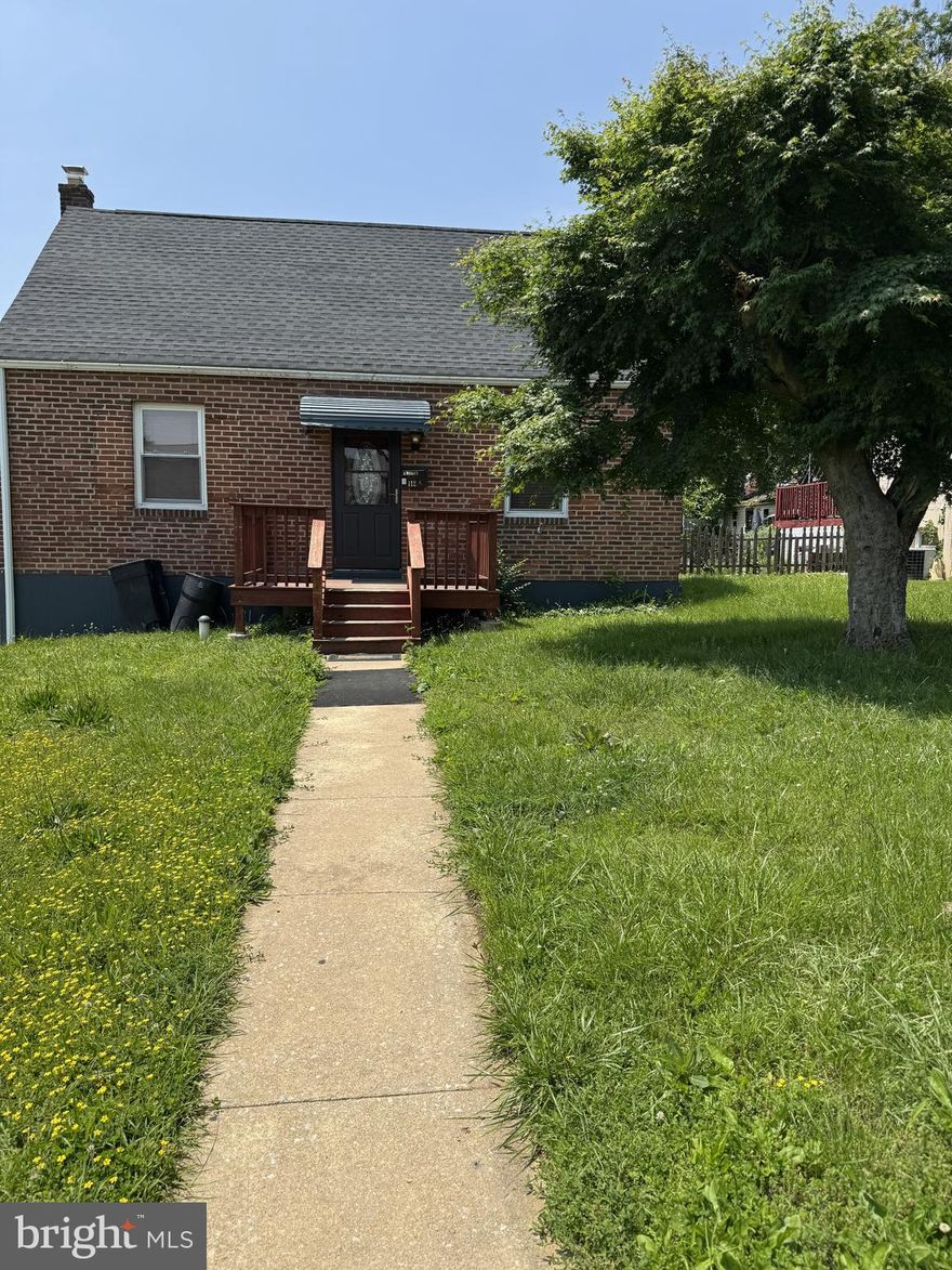 Must See this Beautiful Single brick 4 bedrooms, 2 Full baths, Cape Cod, Parquet floors, eat in kitchen, full unfinished basement. Parking for 3 cars off street. This Home Offers Central Air, Large Back Yard. Front Deck and Back Deck has a Swing. Laundry Room in Basement with Washer & Dryer.  Close to Shopping and Transportation.