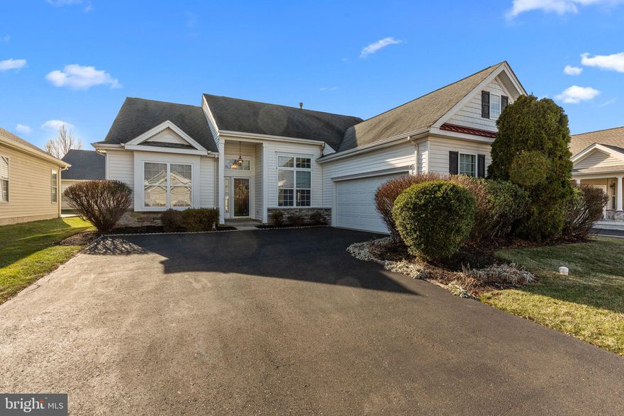 Enjoy life at Heritage Creek, an ACTIVE Adult Community in the heart of Bucks County! This beautifully maintained Washington model offers ideal one-floor living with 2 bedrooms, 2 bathrooms, a home office, 2-car garage, and a patio out back. Perfectly positioned within the community this home offers both beauty and a highly desirable location.  You will love the welcoming curb appeal featuring a decorative stone veneer, vinyl siding, and covered front entrance. Inside, high ceilings, hardwood floors, and decorative molding throughout the home create a sense of elegance. The traditional floor plan with living room and dining room in the front of the home is ideal for entertaining. The upgraded kitchen boasts 42” cabinets and an oversized pantry, flowing effortlessly into breakfast area and the family room. Step outside to the private maintenance free patio —perfect for relaxing or dining al fresco.  The office, with its glass French doors, offers versatility as a guest room. The spacious primary suite includes two walk-in closets and a luxurious bath with dual vanities, a soaking tub, and separate shower. A nicely sized second bedroom is located near the full hall bath. Additional features include a convenient first-floor laundry room and a full 2-car garage.  Heritage Creek offers resort-style amenities—indoor & outdoor pools, tennis courts, and a world-class clubhouse with endless social activities. Or simply enjoy a peaceful walk along the community’s fountains and scenic sidewalks. This is Bucks County active adult living at its best!