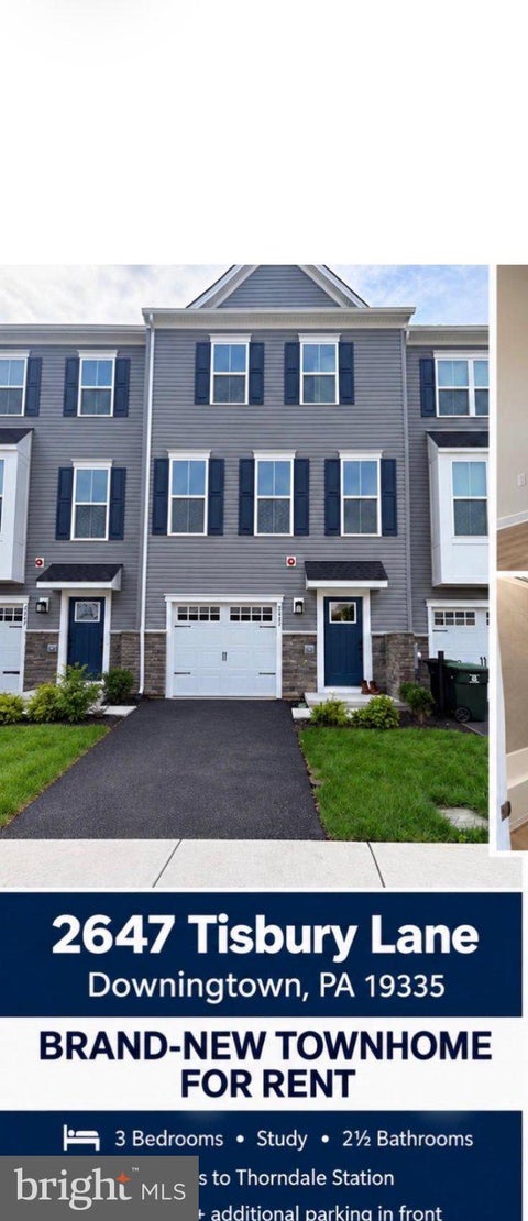 Townhouse For Rent - 2647 Tisbury Lane<br/> DOWNINGTOWN, PA 19335