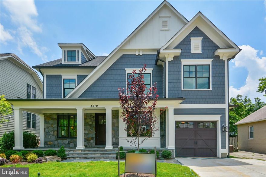 Like new Arts & Crafts style home with four finished levels.  Some features include a semi-open layout with kitchen, breakfast area, family room, living room, dining room, and foyer.  Main level home office/study, mud room w/built-ins and large pantry.    Space for everyone in the family!  Private garden with beautiful landscaping plus irrigation system and slate patio.  Walk to Metro, shops, restaurants, and Bethesda farmer's market.  Most photos are from 2016.  House will be unfurnished.