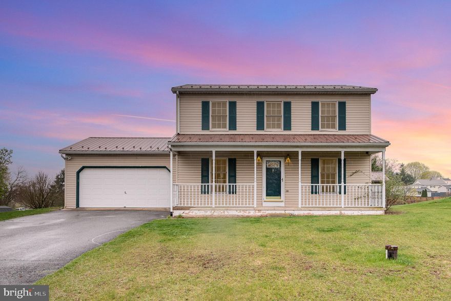 Welcome to 2576 Rocky Spring Rd, Chambersburg, PA! A spacious and beautifully maintained 4-bedroom, 2.5-bath home offering 1,700 square feet of comfortable living space on a quiet and scenic .67-acre lot. Located in desirable Chambersburg Area school district, this home blends privacy, charm, and functionality. You'll love the open layout, generously sized rooms, and the large deck overlooking peaceful views, perfect for relaxing, entertaining, or enjoying the outdoors. A brand new metal roof adds long-term durability and curb appeal, while the oversized 2-car garage provides plenty of room for parking, storage, or a workshop. With ample space inside and out, this home is ideal for anyone seeking the tranquility of country-style living just minutes from town.