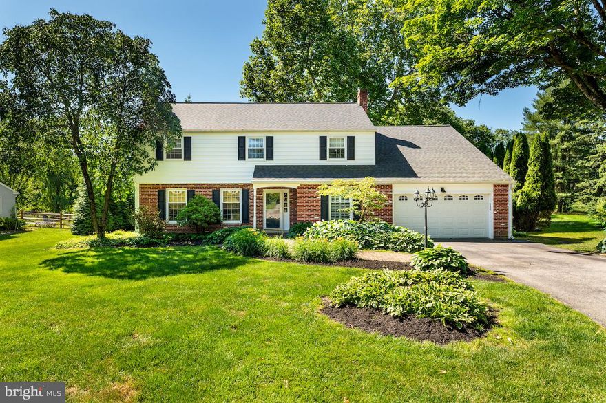 Welcome to 200 Coldstream! A beautiful Center Hall colonial home featuring 4 Bedrooms, 3 full Baths and 1 half Bath situated on a generous .7 acre parcel located in the award-winning Tredyffrin-Easttown school district. The outdoor living space features mature landscaping, plantings and a patio with a grill area and space for entertaining, make sure to notice the newer siding and roof. Plenty of living space in this home!  Upon entering into the foyer area, to the left is a bright and spacious Living Room with plenty of windows for natural light, newer built-in bookcases and a fireplace.  Continuing through, is the Dining Room with crown molding, which is currently being used as a playroom.  The eat-in Kitchen is next, with plenty of cabinets, granite countertops, and newer appliances.  There is also a powder room and access to the backyard patio.  Open to the kitchen eating area, is a Family Room with wainscoting and plenty of windows to view the backyard.  There is also a mud room with pantry, utility sink and entrance to the two-car garage.  Behind the kitchen eating area is the Study that can be used as a playroom or office.  Lots of options for all of this living space!  The 2nd Floor features a spacious Primary Bedroom with en-suite bath and a step-in shower, two large closets including a walk in with access to the attic storage area.  Three additional Bedrooms, two full baths with double vanity sinks and laundry complete this floor.  Don’t miss your chance to own this beautiful home perfectly located near parks, ball fields, tennis, pickleball courts, basketball courts, walking trails, train station, shopping centers, restaurants, and easy access to major arteries.