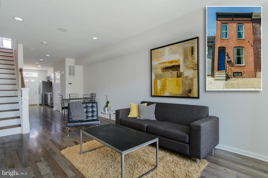 PATTERSON PROMENADE! SMART-HOMES W/ DESIGNER FINISHES LOCATED CLOSE TO HOPKINS! Features include hw floors on main level, designer kitchen w/ high-end cabinetry, ss appliances, & quartz counters, upper level with 2 bedrooms & 2 full baths, full basement for storage, and rear patio!