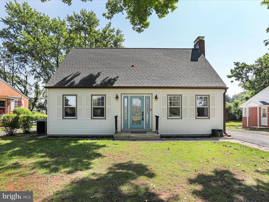 You must see this charming Cape Cod home full of warmth, character, and classic appeal. This 3-bedroom, 1.5-bath residence offers a comfortable and functional layout with features that make it feel instantly welcoming. The main level includes a spacious living room with beautiful hardwood floors and a fireplace. The kitchen and dining areas offer a warm, classic feel that complements the home's overall charm. A convenient main-level bedroom with an attached half bath offers flexibility for guests, a home office, or one-level living. Upstairs, you’ll find two additional bedrooms and a full bath. Outside, the fully fenced backyard is ideal for outdoor entertaining, gardening, or simply relaxing in a private setting. The property includes two detached garages, perfect for vehicle storage, hobbies, or a workshop, along with a shed for your tools and outdoor equipment. Located just minutes from downtown Hagerstown, this home offers the perfect blend of peaceful living and access to local amenities.