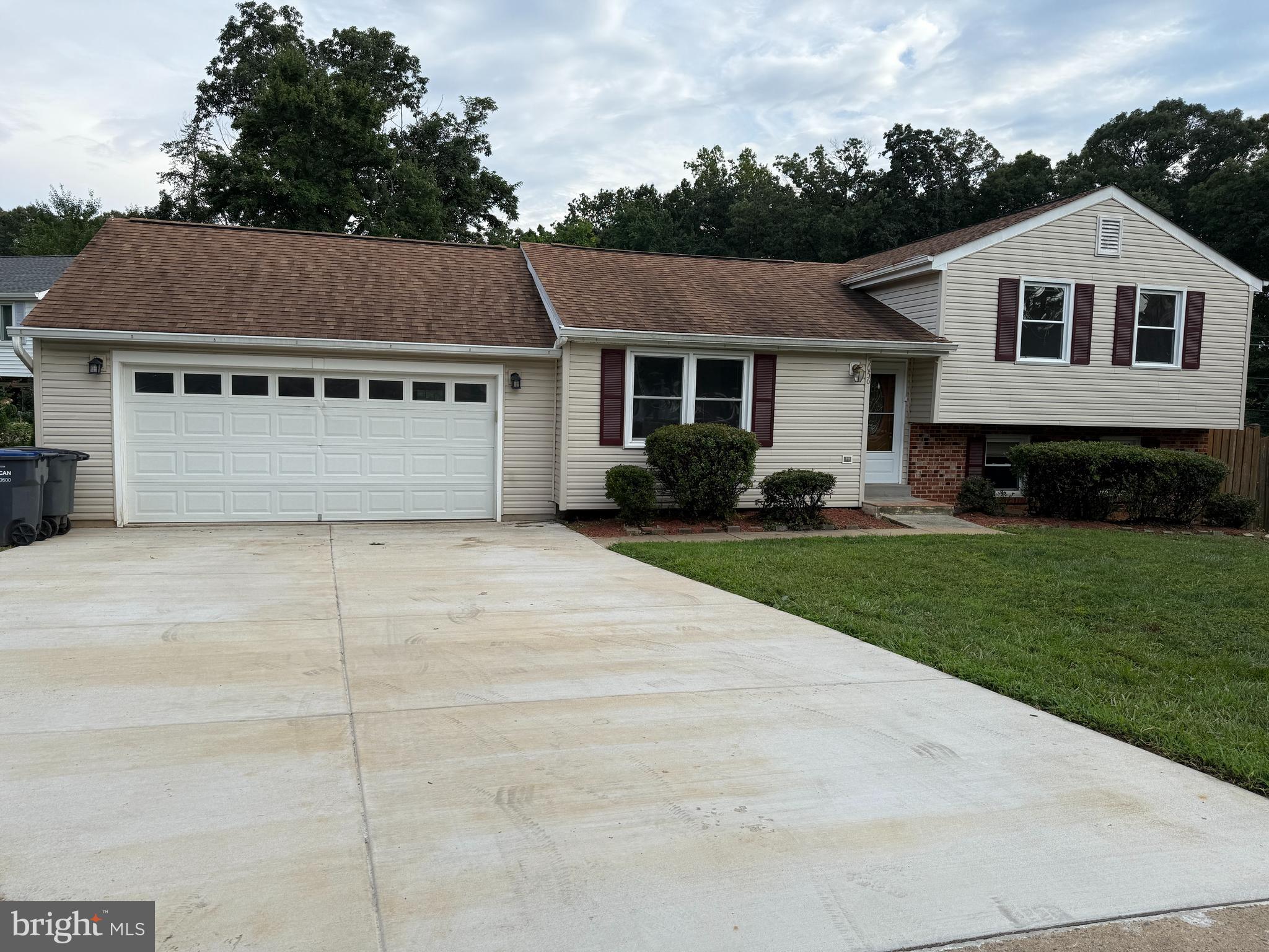 Great home in a great location! New drive way, back patio, bathroom fixtures, and freshly painted. Charming, updated kitchen, baths, stair railings, very nice yard, with deck and lower level entrance. Attached is a new two-car garage. Wonderful access to Beltway, Pentagon, Airports, Shopping. Rent includes Lawn service.
