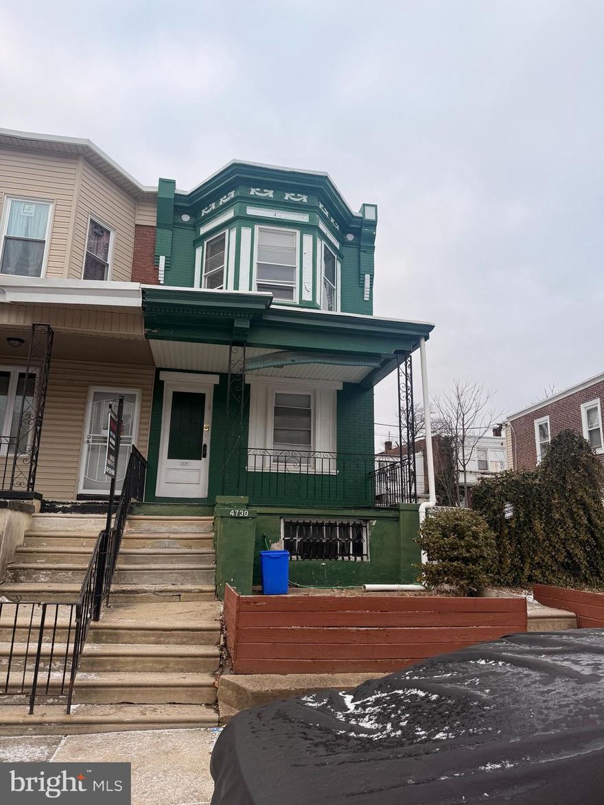 Welcome to 4730 N Marvine Street! Turn-key duplex on North Marvine—available individually or as part of a 4-property investment package. This property features two 1-bed/1-bath units, both currently occupied by reliable tenants. Rents are $900 for the 1st-floor unit and $1,150 for the 2nd-floor unit (tenants pay all utilities, including water, lawn care, and snow removal). The property can also be delivered vacant. Each unit has separate utilities (electric, heat, cooking, hot water, gas), giving investors the benefit of dual income streams with low operating costs. Whether you keep both units rented or live in one and lease the other, the building offers steady cash flow and long-term upside. Package deal includes: 7115 N Broad St, 5122 N Broad St, 6034 N Broad St. Book your showing today!