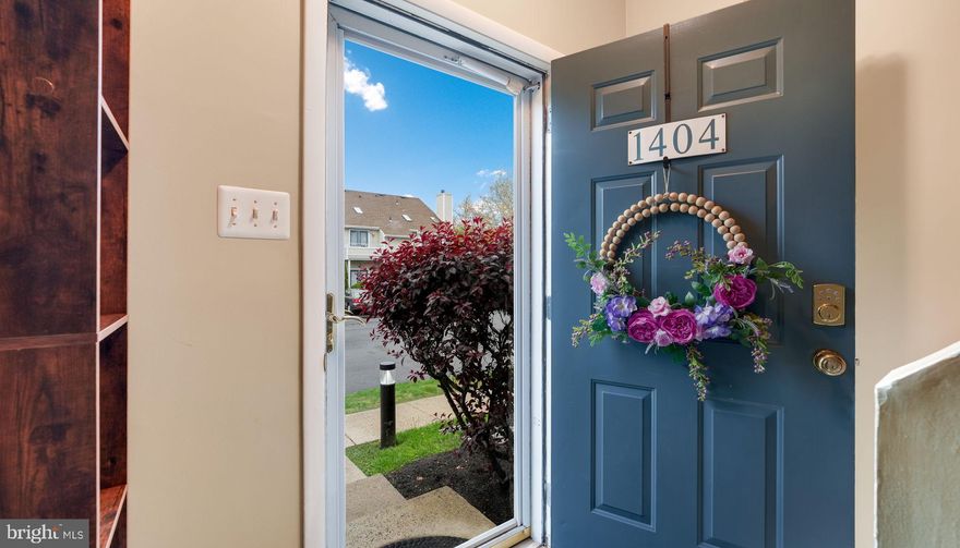 The search is over!!! Carefree living awaits in this immaculate End-unit TownHome in the much sought-after Montgomery Place!  Offering 2 Bedrooms & 2.5 bathrooms, the thoughtful floor plan maximizes every square foot, ideal for those seeking Low-Maintenance Living.  Enter the spacious living room and cozy up to the wood-burning marble fireplace to start your day with a warm cup of coffee.  The Eat-in-Kitchen boasts solid wood cabinetry, fabulous granite counters, a cooktop stove, stainless steel fridge & dishwasher, and is perfect for entertaining. Casual dining room or office area leads you to French doors that open to your private patio with professional landscaping touches. Venture to the 2nd floor and delight in the primary suite with vaulted ceilings, skylights, a spacious walk-in closet, and an en suite bath to end your day with the sunsetting rays encompassing your retreat. A generously sized second bedroom, full hall bathroom, and convenient second-floor laundry with pull-down stairs to extra storage area complete the upper level. The hall bathroom shower has been renovated and a fresh coat of paint has been applied throughout the house.  Summertime always calls for a refreshing swim in the pool included as community amenity here, along with the spacious fitness center, trash & snow removal, picnic area with seasonal volleyball area, and common ground landscaping—all well maintained through your monthly association fees.  A one-time capital contribution is 1% of sale price.  You can’t beat the fabulous location, conveniently situated near Merck, the PA Turnpike, 202 Bypass, and other major roadways.  For your dogs' enjoyment, there is even a Township dog park within walking distance behind the community.  Close proximity to restaurants, shopping, and the train station. Schedule your home tour today!