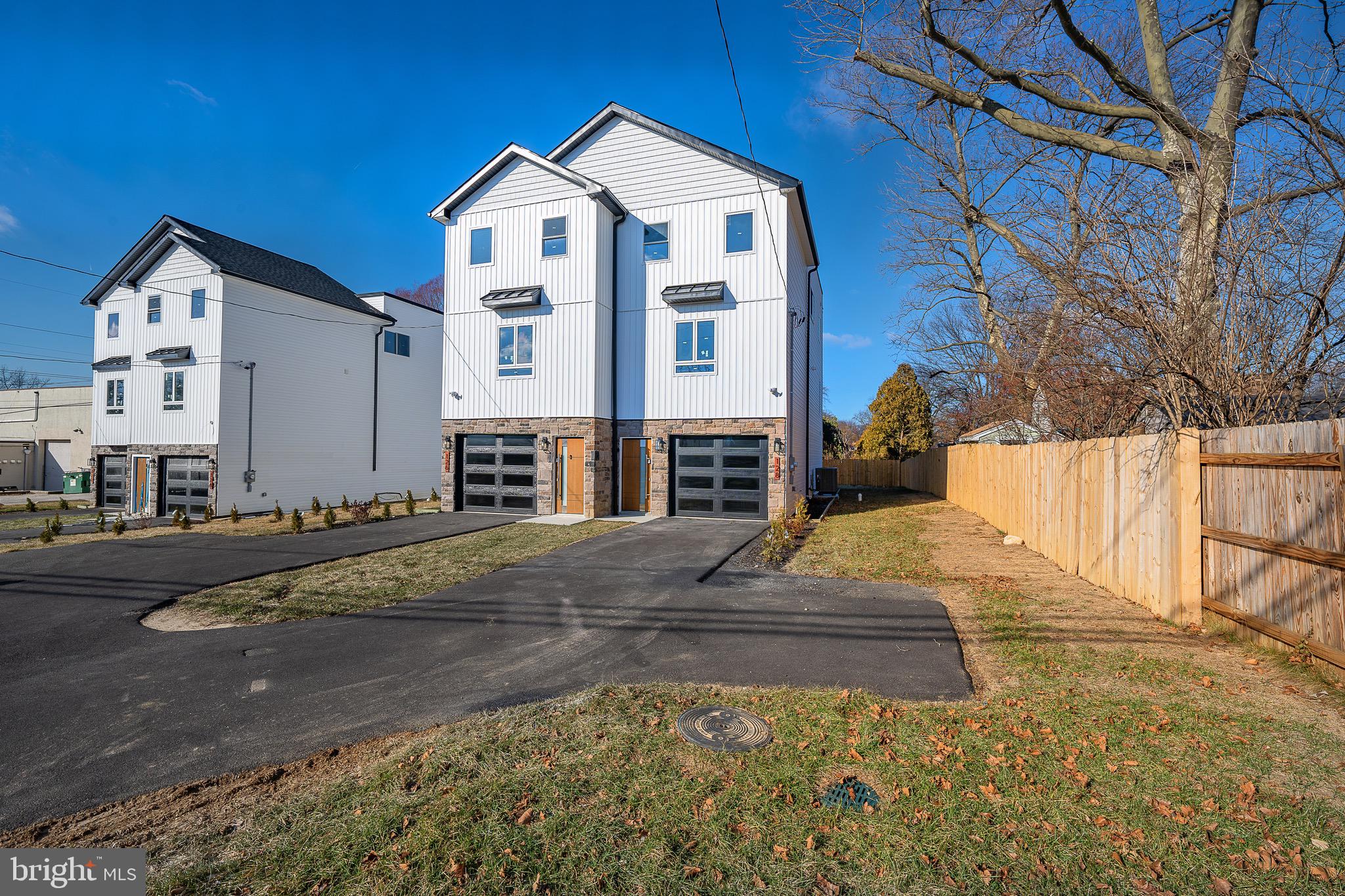 Beautiful new construction twin located in Upper Dublin Township with modern design and amazing attention to details and workmanship with 3 bedrooms and 3 and a half bathrooms and one car garage. Enter the ground floor that can be used as an office/exercise room, Full bathroom with shower, Laundry room and utility room, inside access to the one car garage, separate door to a nice backyard. Second floor, you will find an open concept layout of breakfast area, dining area, kitchen, Living room, powder room, and sliding door to a large deck. The kitchen is amazing with new stainless steel appliances, beautiful backsplash, white cabinets, and quartz countertops. Hardwood floor throughout this level. On the upper level, the primary bedroom has a walk in closet and a full bathroom with a rainfall shower. Two additional bedrooms and a beautiful hallway bathroom with bathtub. Great location! close to restaurants, shopping, entertainment, PA Turnpike and train stations.