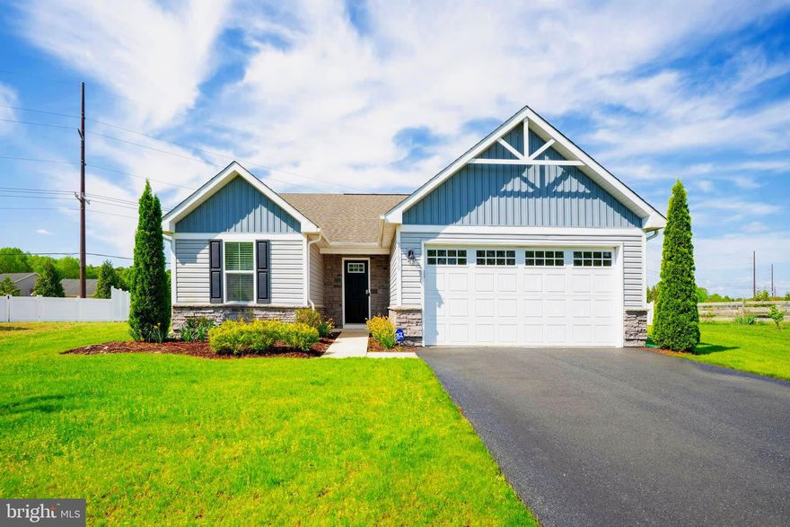 Don’t miss this opportunity—homes like this don’t last! Tucked away on a quiet cul-de-sac at the edge of the community, this 3BR/2BA Craftsman-style home offers the ease of one-level living with a setting that feels both private and peaceful. Inside, you’ll find laminate plank flooring, granite countertops, and a spacious kitchen with island that opens to the main living area—perfect for everyday comfort and easy entertaining.

Gently used as a second home, this property shows minimal wear and is truly move-in ready. Step outside to a fenced yard, with irrigation on its own well. With plenty of privacy as the home backs to the edge of the community rather than another row of homes.

With a low HOA that includes a community pool and a highly desirable Milton location, you’re just a short drive to Lewes and Rehoboth Beach while still enjoying a quieter, more relaxed setting. A timeless Craftsman design, a great location, and solid value—schedule your showing before it’s gone!