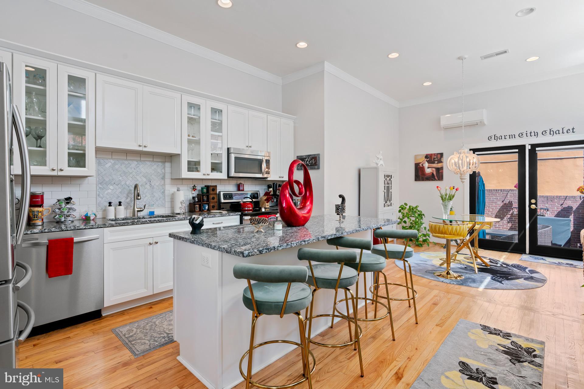 **OPEN HOUSE SATURDAY 2PM - 4PM ** OTTERBEIN’S BEST! Within the city’s most charming historic neighborhood, 515 S Sharp St. offers an unparalleled blend a character and convenience, with all the best of Baltimore just beyond your doorstep. This large end-unit row home maintains its period integrity, while offering a wonderful range of upgrades inside, including designer light fixtures and a walk-in cedar closet. The inviting main floor features an expertly updated gourmet kitchen and hardwood floors across an open floor plan. Complementing the 3 bedrooms and 2.5 bathrooms, the lower level – with natural light – has been fully finished, adding even more living space to this handsome home. Meanwhile, a bonus area can serve as the third bedroom, office, home gym, or just about any other residential role you have in mind. An outdoor urban retreat, a brick patio with privacy wall, adds even more room to spread out so many months of the year. And Otterbein living is all the sweeter, enjoying 515’s transferrable bond to the exclusive Otterbein Swim Club. Just outside this picture-perfect enclave, thrive amid Charm City’s glorious attractions as you share the neighborhood with the celebrated Inner Harbor, Cross Street Market and Oriole Park at Camden Yards. Enjoy the convenience of being barely two blocks from the Camden Station for light rail and MARC. With the expert renovations, historic Otterbein exclusivity, unbeatable location and more, the accolades are nearly infinite! Truly, 515 S Sharp St. is an all-star offering.