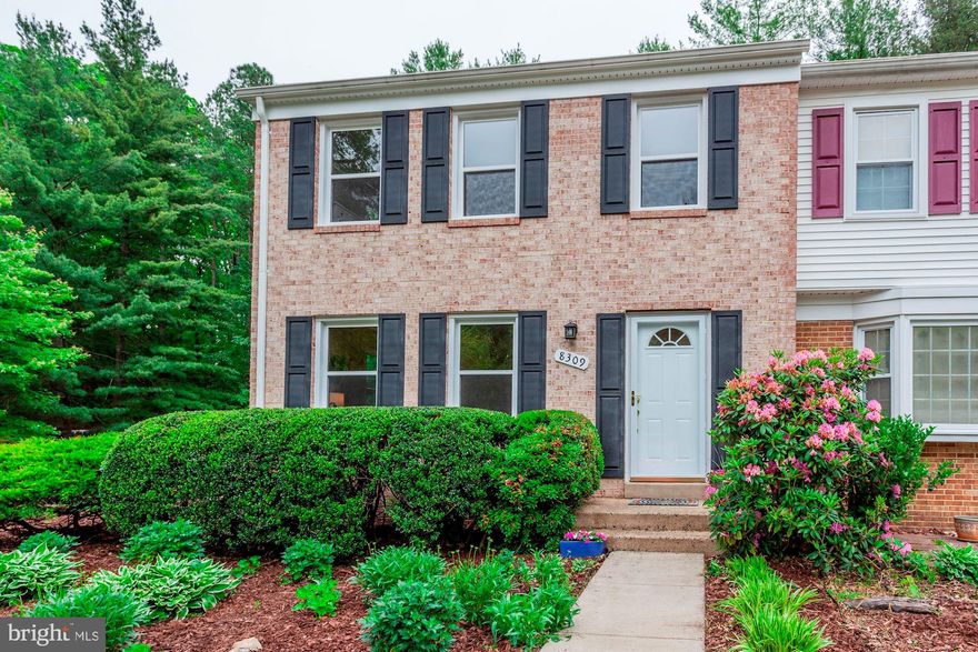 Gorgeous Brick Front End Unit renovated to perfection with 2 full size assigned parking spaces at your front door. This entire home has been freshly painted in a lovely neutral color, and offers 3BR's, 2.5BA's and a  main level with hardwood flooring in a warm and rich tone installed in 2018. The recently renovated kitchen is a true showstopper with an "open" concept kitchen with white shaker cabinetry, marble counters, stainless steel appliances , separate island and recessed lighting. The upper level offers 3 Bedrooms, an Updated Full Bath and a generously sized Master Bedroom with walk-in closet, and recently replaced carpet throughout! (don't miss the attic with pull-down stairs for extra storage)  Not to be missed is the lower level of the home which includes tile flooring, separate utility room with full size newer washer-dryer, a nice recreation area and plenty of storage including under the stairs.  All of these interior features are further enhanced by your very own private rear yard, fully fenced with an inviting brick patio and a new storage shed. You will almost forget you have any neighbors at all with this deep set front yard with beautiful landscaping and views of the green common area and what feels like your very own personal wooded oasis! All this plus a well run community offering community pool, tennis courts, walking paths, tot lots, and easy access to the Cross-Country Trail along the serene Pohick Creek.  Commuting is a breeze with lots of options including a 5 min drive to VRE, commuter lots, bus lines nearby and 10-15 min drive to the Springfield Metro!