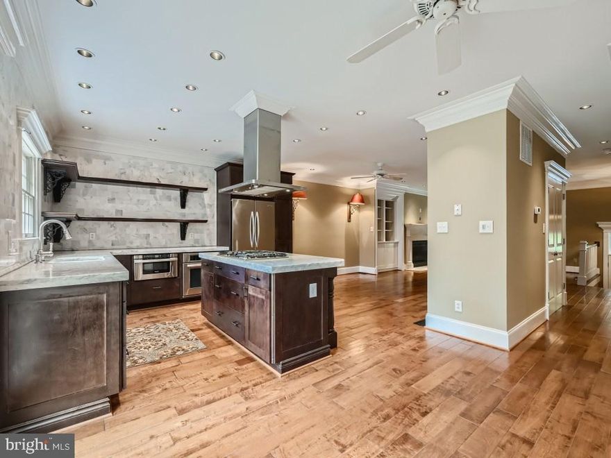 Best of the Best! All custom upgrades throughout! This Chapelgate home speaks for itself.  Hardwood floors, wool carpet, marble counters, gas heat, gas fireplace, Luxury master bath and large custom built master bedroom, extra closets, 4th floor den or office. Media room in lower level. Lots of storage. spacious rear level yard.  Premium location, close to shopping, schools, rt 83 and 95.  Dining room sconces with red shades excluded.