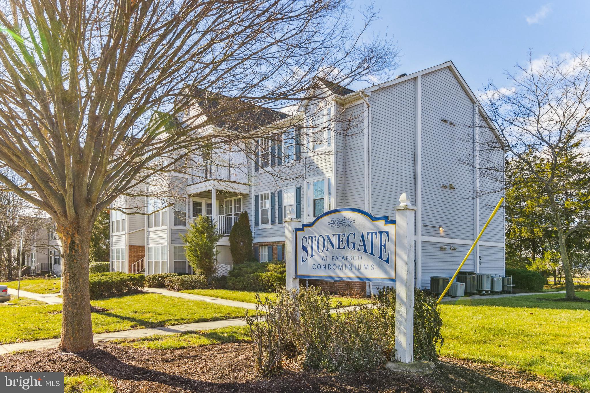 Excellent condition! Beautiful 2 bedroom 2 bath condo in sought after Stonegate at Patapsco! Remodeled kitchen with granite counters and stainless steel appliances. Breakfast bar. Separate sun/dining room. Owners suite has a renovated bath with a large shower. Walk-in closet. Security building. Lots of parking. Minutes to 695 and other major commuter routes, short distance to shopping, restaurants and entertainment. Don't wait to see this one!!