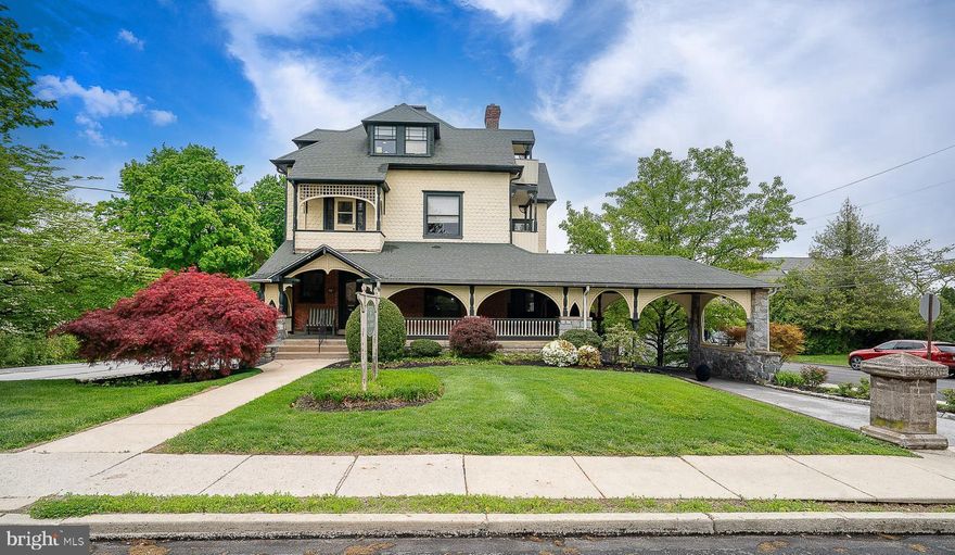 A rare opportunity to own a true piece of history. This magnificent Victorian home is ideally located just one block from the Berwyn Train Station, offering both charm and convenience in the heart of the Main Line.

Built in 1895, this grand residence is ready for its next chapter. For a buyer with vision, the potential here is exceptional. The property includes both the main house and a carriage house.  

The main home welcomes you with an expansive wraparound porch featuring elegant architectural archways. Inside, original woodwork and tiled fireplaces reflect the craftsmanship and character of the era. With renovation, the home could be transformed into a stunning 5–7 bedroom residence, offering ample space for home offices, a gym, or a yoga studio—all within the timeless grandeur of a classic Victorian.
The Carriage House was renovated in 2015 with the possibility of conversion into two spacious apartments—ideal for rental income, extended family, or multi-generational living.  Set on .45 acres, the property also provides ample off-street parking.  This is a truly unique opportunity to restore and create a one-of-a-kind Main Line estate.