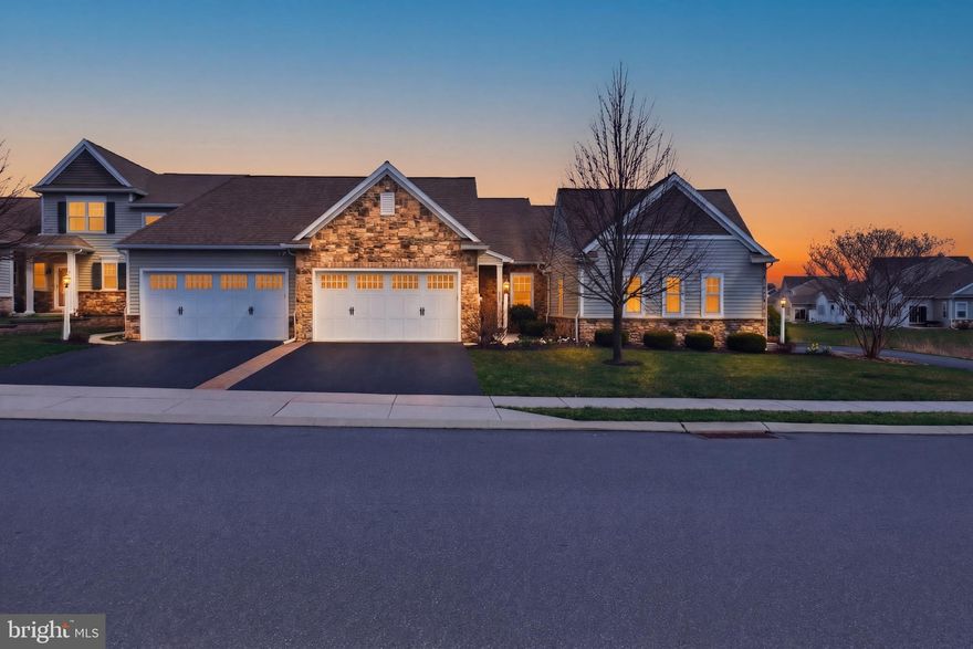 Welcome to Lititz Reserve—where this former model home still stands out as one of the most upgraded properties in the community. Designed for easy one-floor living, this home features a high-end kitchen with quartz countertops, upgraded LVP flooring, new carpet throughout, and added water softening and reverse osmosis systems for everyday comfort. The spacious owner’s suite anchors the main level, while the lower level offers flexible bonus space ideal for a third bedroom or additional living—plus abundant storage. Outside, enjoy professionally maintained front and rear gardens and the privacy of backing to open space. Set in a quiet, well-kept neighborhood just moments from the Lititz-Ephrata Rail Trail, Lititz Public Library, and only about a mile from downtown Lititz—often called “America’s Coolest Small Town”—this home delivers both tranquility and walkable convenience.