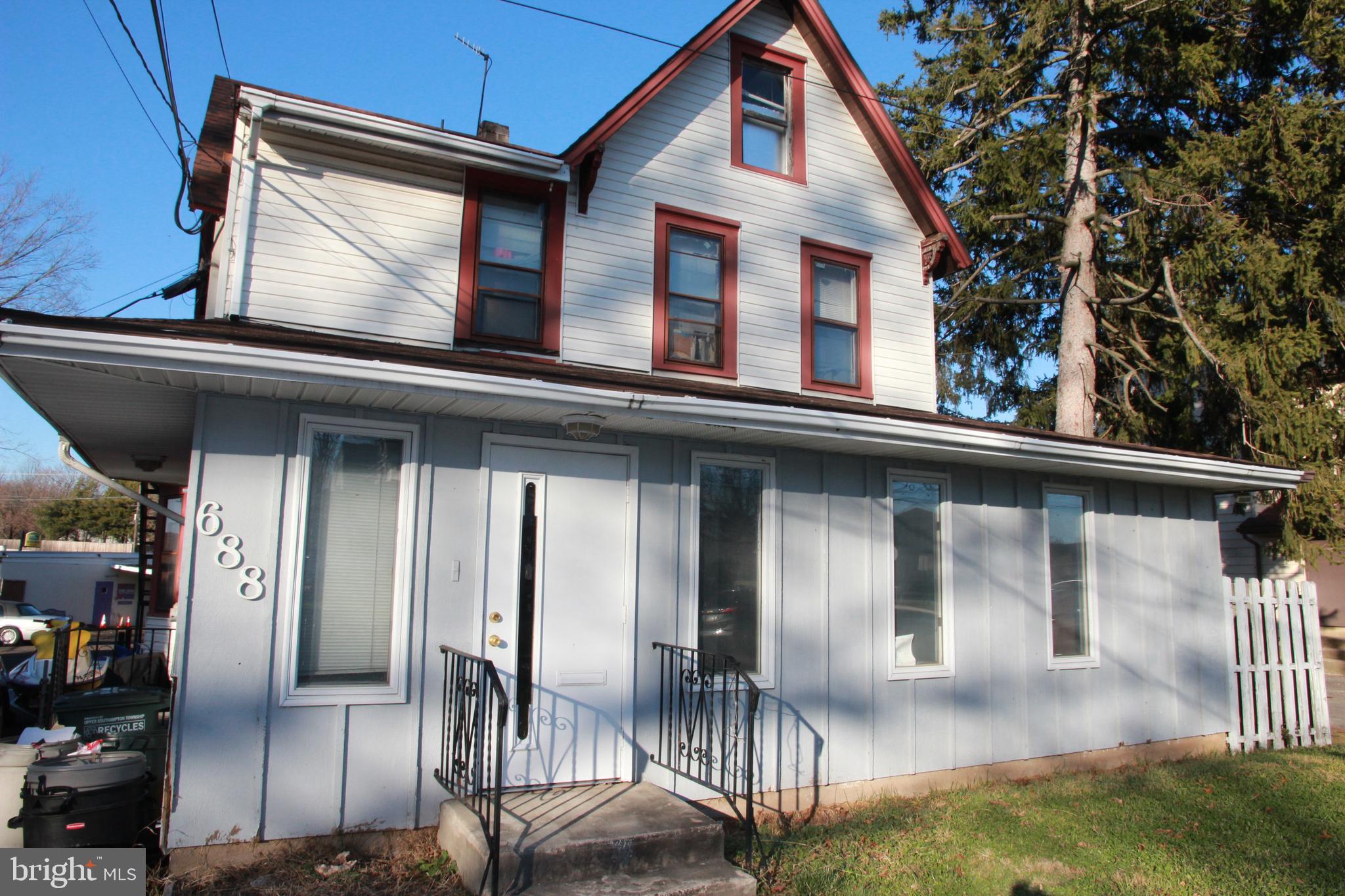 Welcome to a large, recently updated 4-bedroom 2 full bath apartment for rent in Southampton. There are 2 bonus rooms that can be used as an office or additional living space. One of the rooms has a closet and may be able to be utilized as a 4th bedroom depending on the layout. You can enter through the front or rear door of the property. If you enter through the front door, you are greeted by one of bonus rooms that includes a kitchenet that could be used as a living room or office. Around the corner is located 2 of the
standard bedrooms which are conveniently located next to a full bathroom with standup shower. Down the hall is another living room complete with closet space. If you enter the rear of the apartment, you are
greeted by an eat in kitchen updated with new appliances. Another bedroom is located adjacent to the
kitchen which is next to the 2nd full bathroom. The property offers off street parking with spots available for 2 cars. This property is conveniently located close to shopping and within minutes of Route 1, 95 and the Pennsylvania Turnpike. Schedule a showing today as this property won't last long!
