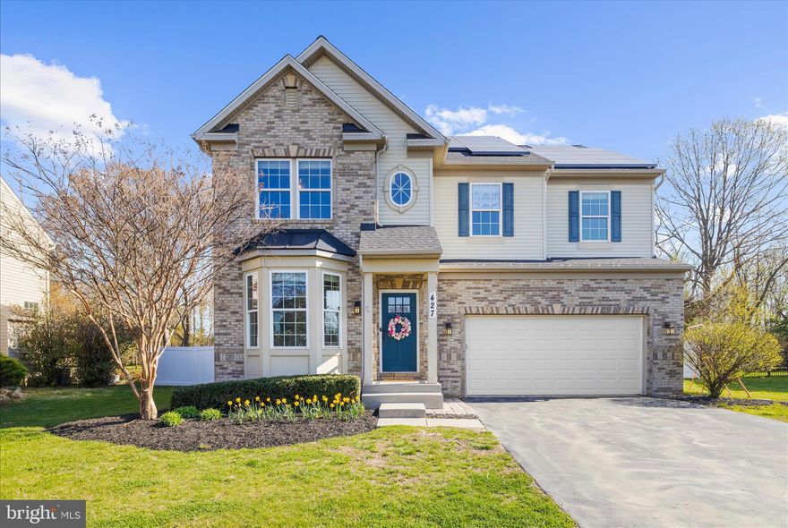 Welcome to 427 Brookfield Drive in the highly sought-after NorthBrook community. This beautifully maintained 4-bedroom, 2.5-bath home offers over 2,500 square feet of living space on a premium .23-acre lot backing to White Marsh Park—providing peaceful views and added privacy with no homes directly behind.

The main level features a bright and functional layout, highlighted by a spacious family room with vaulted ceilings and a cozy propane fireplace that flows seamlessly into the kitchen. The kitchen is well-appointed with granite countertops, stainless steel appliances, including a double oven, and a center island ideal for meal prep. A dedicated study/den and half bath add flexibility and convenience.

Upstairs, the primary suite offers a private retreat with an en suite bath and expansive walk-in closet. Three additional bedrooms, a full bath, and an upper-level laundry room complete the second floor.

Recent updates include a new roof (2023) with transferable warranty, luxury vinyl plank flooring (2024), new upper-level carpet (2026), updated appliances—microwave (2026), refrigerator (2024), dishwasher (2024), a vinyl privacy fence (2022), and a new garage door (2024).

NorthBrook amenities include a playground, soccer field, pavilion, and walking trails. Conveniently located just minutes from Historic Centreville, the Centreville Wharf & Public Landing, parks, restaurants, and only 25 minutes to the Bay Bridge. Welcome home.