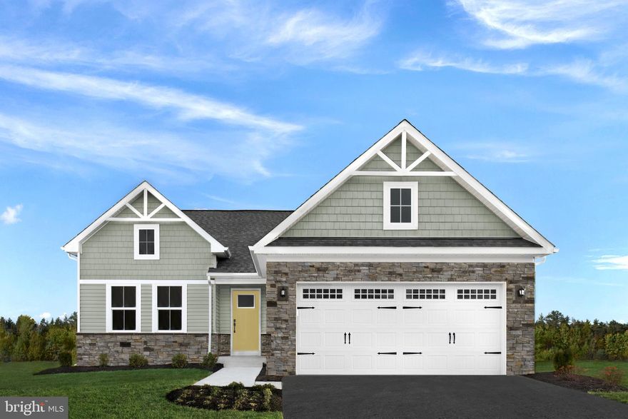 MODEL HOME - EXTENDED DELIVERY BY OCTOBER 2023 THE  EDEN CAY in Timothy Branch 55+ Active Adult Community in Brandywine, Maryland. Offering ranch style single family homes with one level living, 3 bedrooms, 2 full bathrooms, a two-car garage, unfinished basement with optional covered porch and more.

Timothy Branch is the perfect choice for those who work or play in downtown D.C. Located right off Route 301 and near Route 5, and close to the Capital Beltway.

Other floorplans and homesites are available.  Lots are subject lot premiums. The photos shown are representative only.