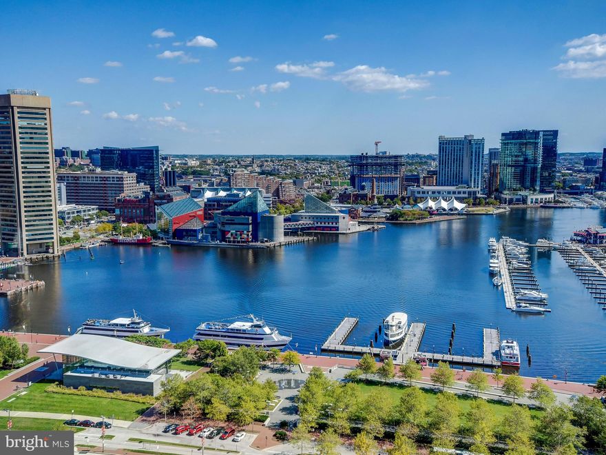 Impeccably maintained 2 bed / 2 bath condominium with ALL FOUR VIEWS from the 22nd floor.  New carpeting throughout, updated gourmet kitchen with stainless appliances, large and open main living space with direct views of the Inner Harbor.  Spacious bedrooms with ample closet space and stadium views.  The Towers at Harbor Court offers amenities that are second to none and include 24/7 uniformed doorman and front desk staff, concierge services, porters, secured parking and extra storage. You will also enjoy shared amenities with the attached Royal Sonesta hotel like a fitness center, guest suite, dining room and indoor swimming pool. All of this in an incredible location walking distance to restaurants, shopping entertainment and more!!