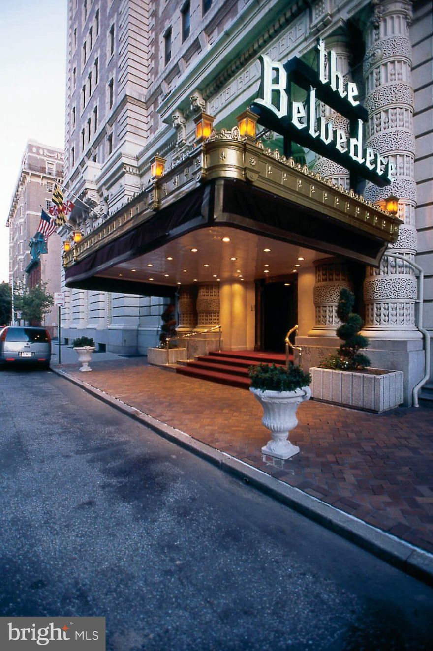 Often fondly referred to as "THE CROWN JEWEL OF Baltimore "This is a rare opportunity to acquire one of the largest two-room suites on the executive floor of the iconic Belvedere. An additional single room office can be connected. Each office suite can be sold separately or combined to make a large suite of offices with an amazing view of Baltimore. A conference room across the hall is available by request. It can accommodate most professional and occupational businesses or single practitioners. Front desk security limited access after-hours through the exquisite lobby of this 1903 landmark original historic hotel. The classic Owl Bar on the main level is available for cocktails., lunch, and dinner and to entertain your guests.t's The most recognizable address in Maryland  
You only need to say " my office is located at THE BELVEDERE and everyone will know right where you are.??