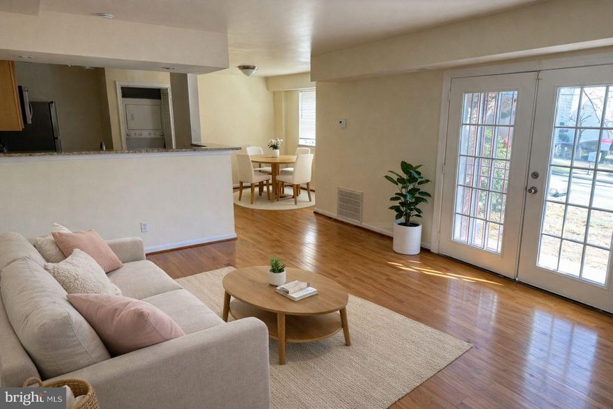 Step into +1,000 sq. ft. of bright, modern comfort in this beautifully updated 3BR/1BA condo. Spacious living room, hardwood floors, soft-carpeted bedrooms, central AC, in-unit washer/dryer, and sleek gas appliances. The primary suite includes its own bathroom with a walk-in shower, and French doors lead to a private balcony perfect for morning coffee or unwinding after work.

Located in one of the quietest corners of the community, this home offers unbeatable access to I-495, Route 50, shopping, dining, parks, and major commuter routes. 

The Association is financially strong and offers some of the LOWEST condo dues in Prince George’s County — a huge win for monthly affordability. This project now meets conventional Fannie Mae and FHA financing requirements, making this an ideal opportunity for first-time buyers. Seller is including a 3-year Home Warranty and is open to helping with closing costs.

Please be aware that offers will only be considered by prospective buyers who intend to live in the unit as an owner-occupant.