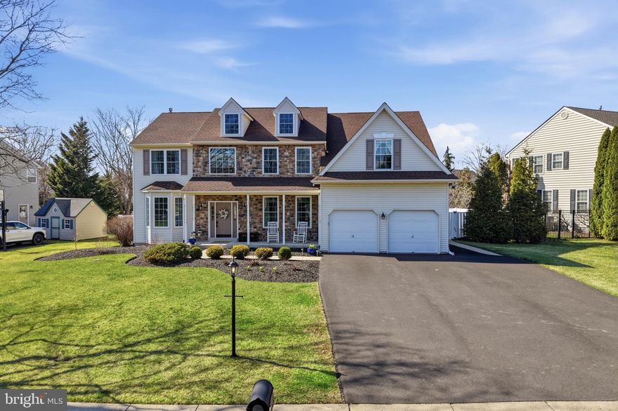 Welcome to this beautifully maintained 5-bedroom, 2.5-bath colonial nestled on a picturesque lot in one of Chalfont’s most desirable neighborhoods. The 5th bedroom can be offered as a lower level bedroom or office space - Offering over 3,200 square feet of thoughtfully designed living space, newly redone expanded driveway, brand new windows & other upgraded finishes - this home blends classic elegance with modern comfort — and delivers a backyard retreat that truly sets it apart.
Come inside to find spacious formal and informal living areas, abundant natural light enhanced by upgraded brand-new windows, and a layout designed for both everyday living and effortless entertaining. The heart of the home flows seamlessly to a stunning finished back patio — the perfect retreat for morning coffee, cozy evenings, or hosting guests year-round.

But the real showstopper? The backyard.

Designed as the ultimate summer oasis, this exceptional outdoor retreat showcases a beautifully maintained salt-water pool and spa combination, creating the perfect setting for both relaxation and entertaining. The generously sized concrete pool is complemented by a brand-new Raypak heater, extending your swim season and maximizing comfort.
Expansive patio areas are enhanced by a finished pine ceiling with dual ceiling fans, new Azek trim finishes, and updated gutters and fascia — delivering both style and durability. Thoughtfully designed for privacy, the backyard is well-surrounded to create a true resort-like escape.
Outdoor finishing touches elevate the experience even further, including a BBQ grill, convenient pool storage caddies, and a hand-built oversized wooden pool bar — all included with the sale — making this home fully equipped for unforgettable summer gatherings.
Whether you're hosting unforgettable summer gatherings, enjoying quiet evenings under the stars, or spending weekends poolside with family and friends, this backyard delivers the lifestyle buyers dream of.
The generous lot provides privacy while still being part of a welcoming neighborhood setting. Located just minutes from parks, shopping, dining, and top-rated Central Bucks schools, this home offers the perfect blend of tranquility and accessibility.
If you've been searching for a move-in ready home with exceptional outdoor living and true entertainer’s appeal — this is the one.
Summer HVAC service will be completed in April! Showings start at Open House Saturday!