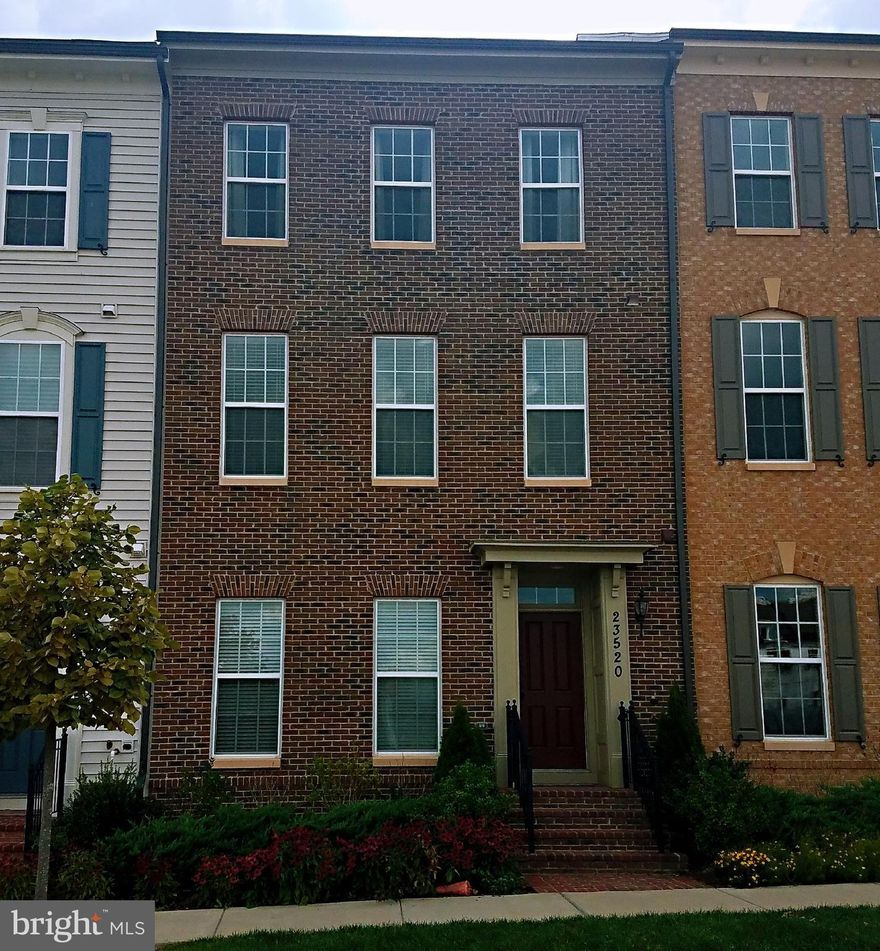 Rarely available, unique Miller & Smith model. Built in 2016. All 3 levels total 2679 sqft above ground. 3BR, 2.5 BA. 2rd floor is a Master suite with a large sitting area. 2 BRs on the 3rd floor with a large sitting area. Gourmet kitchen. Upcoming Whole Foods, theater and retails are blocks away -- Potential appreciation. Private courtyard. 2-car garage. Minutes to 270 and Clarksburg outlet.