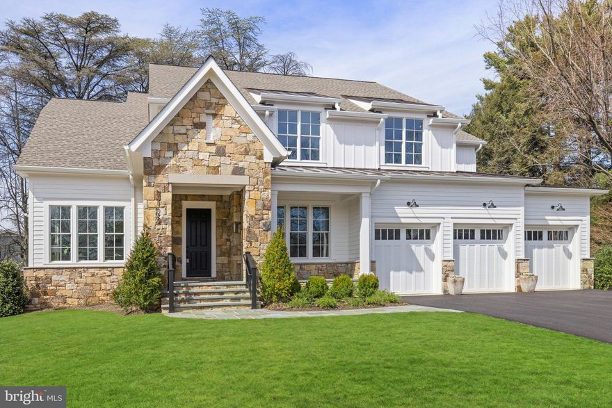 NEW CONSTRUCTION!! Great, close-in McLean location! Located on a superb cul-de-sac lot in the highly desirable Ruckers Langley neighborhood, this stone and Hardi-plank home has many classic and modern features including hand-finished oak hardwood floors, 10' ceilings, 5 fireplaces, library with custom built-ins and a charming, covered flagstone porch with gas fireplace. For entertaining there's a formal living room and dining room plus an amazing kitchen with designer wall tiles and top of the line appliances. A large private bedroom on the main level with en-suite bath and walk-in closet is perfect for guests or parents/in-laws. The convenient mud room entrance on the side of the house boasts numerous cabinets, sink, full size refrigerator and a Bosch stack washer/dryer. On the upper level there is a spacious primary suite with painted shiplap walls, fireplace, luxe bath, 3 walk-in closets, a large laundry + 3 additional bedrooms each with an en-suite bath. The lower level has a huge entertainment area with wet bar and coffered ceiling, exercise room, 6th bedroom, game room, luxurious spa bath and a 3rd laundry room with appliance hookups. The private rear yard would accommodate a future pool and large flagstone patio.... SEE PICTURES FOR A CONCEPTUAL PLAN AND VIRTUAL STAGING FOR A FUTURE POOL AND PATIO. POOL AND PATIO NOT INCLUDED IN SALE....Commuters will love the location, just 2 traffic lights to DC via the George Washington Parkway and minutes to downtown McLean, McLean Metro, Tyson's, I-495 and the Dulles Toll Road. Langley High School Pyramid, 5 fireplaces, 6 bedrooms, 6 1/2 baths. Built by Courtland Homes, a homebuilding company that has maintained a presence in Northern Virginia since 1993. Courtland has built hundreds of single family homes and townhomes in Fairfax County, City of Fairfax, Alexandria and Vienna.