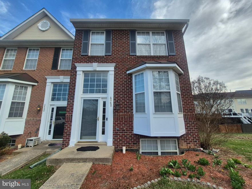 The property located at 4862 Marsden Place in Frederick, MD, is a beautifully maintained end-unit townhouse featuring three spacious bedrooms and two full baths upstairs. The fully finished basement includes an additional room that can be used as a bedroom, along with a third full bathroom. The home boasts a fenced-in rear yard and a generous sized deck, perfect for outdoor enjoyment. There is also a shed located in the yard for extra storage. The entire house has been recently refreshed, ensuring a modern and welcoming atmosphere for its new occupants.  This property is ideally located just minutes from local schools, shopping centers, and major highways, offering the perfect balance of convenience and accessibility. Come and check it out today!