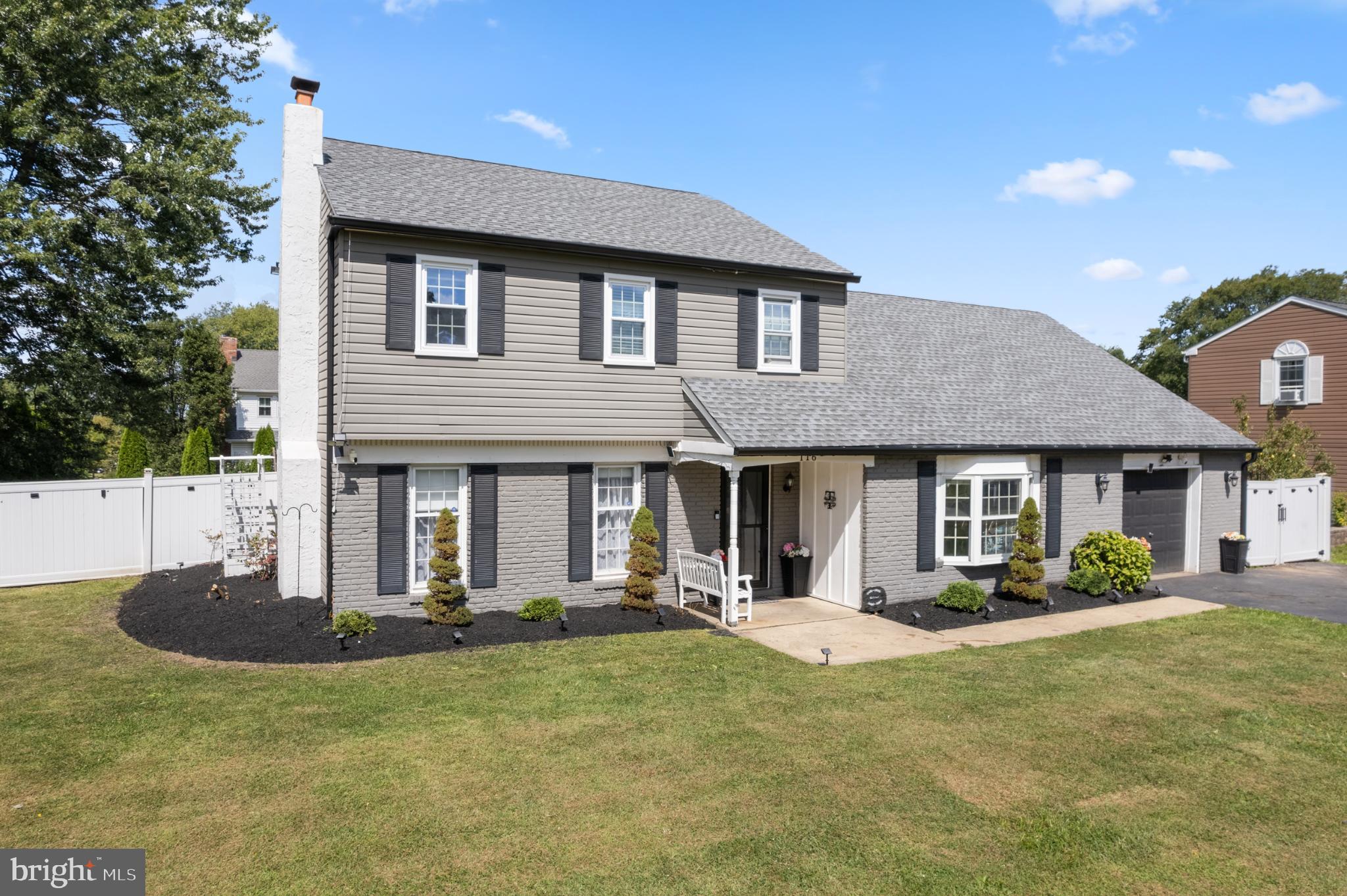 Nestled in the desirable Village Greene community within the Pennridge School District, this beautifully maintained Colonial-style home sits on a spacious 0.34-acre corner lot and offers the perfect blend of comfort and functionality.
Inside, you’ll find four well-appointed bedrooms, including a primary suite with a renovated private bath and a spacious walk-in closet. Two bedrooms share a convenient Jack and Jill bathroom, while a fourth bedroom completes the second level.
The renovated kitchen is the heart of the home, featuring modern updates and everyday practicality. The main level also offers a large family room, living room, formal dining room, and a renovated hall bath. Throughout the home, a thoughtful mix of luxury vinyl plank, tile, and carpet flooring provides both style and comfort.
Step outside to enjoy endless summer fun in the above-ground pool, or entertain in the expansive backyard. Two 10-foot-wide double gate with openings on both sides allows easy access and storage for larger items, adding to the property’s versatility. Parking is never an issue with an attached garage and an oversized driveway that fits up to nine cars. A newer roof (2018) ensures added peace of mind.
Located in a peaceful neighborhood close to shopping, dining, and recreation, this home offers both convenience and charm. Schedule your showing today!