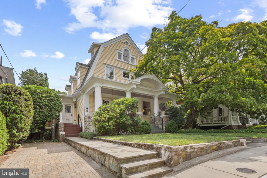 OPEN HOUSE CANCELLED Sunday, 9/15 

The iconic home at 2942 Newark Street is within walking distance of it all.  Its exterior is that of a classic Cleveland Park Victorian, with an expansive front porch complete with hanging swing.  The interior was reconfigured and remodeled by award-winning architect Anne Decker in 2016,  resulting in serene, light-filled spaces of understated elegance that have been featured in Architectural Digest. The first floor features a lovely living room with fireplace, a refectory style dining room, and a wonderful kitchen/family room stretching across the rear of the house.  Upstairs are three spacious bedrooms and two baths, and a stunning top level primary suite with treetop views.  The lower level has a family room, guest bedroom and full bath and private office. 
Cleveland Park has everything that city dwellers love -- interesting neighbors, reliable public transportation, good schools, lovely parks, and two vibrant commercial corridors where you can get everything from barbecue to sushi to a manicure or workout and a good cup of coffee.