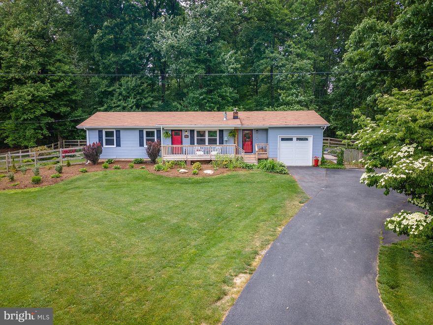 Presenting 4006 Born Rd in Jarrettsville. This three bedroom** two full bath rancher is the perfect house for a staycation!  Meticulously updated on just over a half an acre, 4006 Born Rd features a newly remodeled and expanded kitchen with shaker style soft close cabinets, granite counter tops and island. The eat-in breakfast nook area has built in cabinetry for extra storage.  The kitchen opens up to the family room which features a gas fireplace with mantel and attractive stone veneer.  Just down the hall are two bedrooms and a third bedroom (does not have a closet but could be added easily).  The full bathroom in the hallway has been updated with double vanity  and vinyl plank floor.  In 2018 the seller added an addition.  Included in the addition was the expanded kitchen, full bathroom, laundry closet and attached one car garage.  The full bath is perfectly situated right next to glass door which leads to the swimming pool. Great for easy access with wet bathing suits!  The outdoor area is wonderful for entertaining. Installed in 2018, the heated swimming pool is sure to be a hit!  On over just a half an acre the fenced yard is spacious and flat.  Enjoy the awesome view from the covered front porch.  Easy access to  Jarrettsville, Forest Hill and Jacksonville.