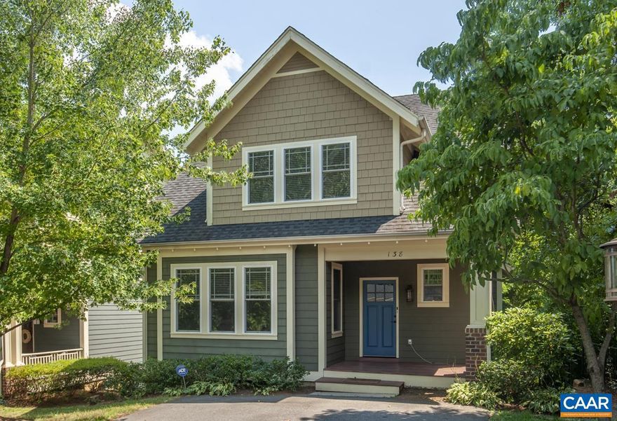 Newer Craftsman style home in prime location near Downtown Cville. Nestled in the heart of beautiful Charlottesville, this home boasts mountain views and lots of character, while only minutes to UVA hospital, Downtown Mall, IX Park, 5th Street Station, Wegmans, Biscuit Run, I-64 & Rivanna River. Inside you will find special details like coffered ceilings in the living room, wainscoting in the dining room, wide trim work around the multitude of windows, built-ins, hardwood floors & more. Come take your own personal tour and experience the comfortable floorplan with ideal circular flow and main level living spaces, open kitchen, master suite w/ vaulted ceilings, upstairs laundry & room to expand into the terrace level with a spacious rec room, bedroom/office w/ built-in shelves & full bath. You will surely fall in love with this lovely home!,Wood Cabinets,Fireplace in Family Room